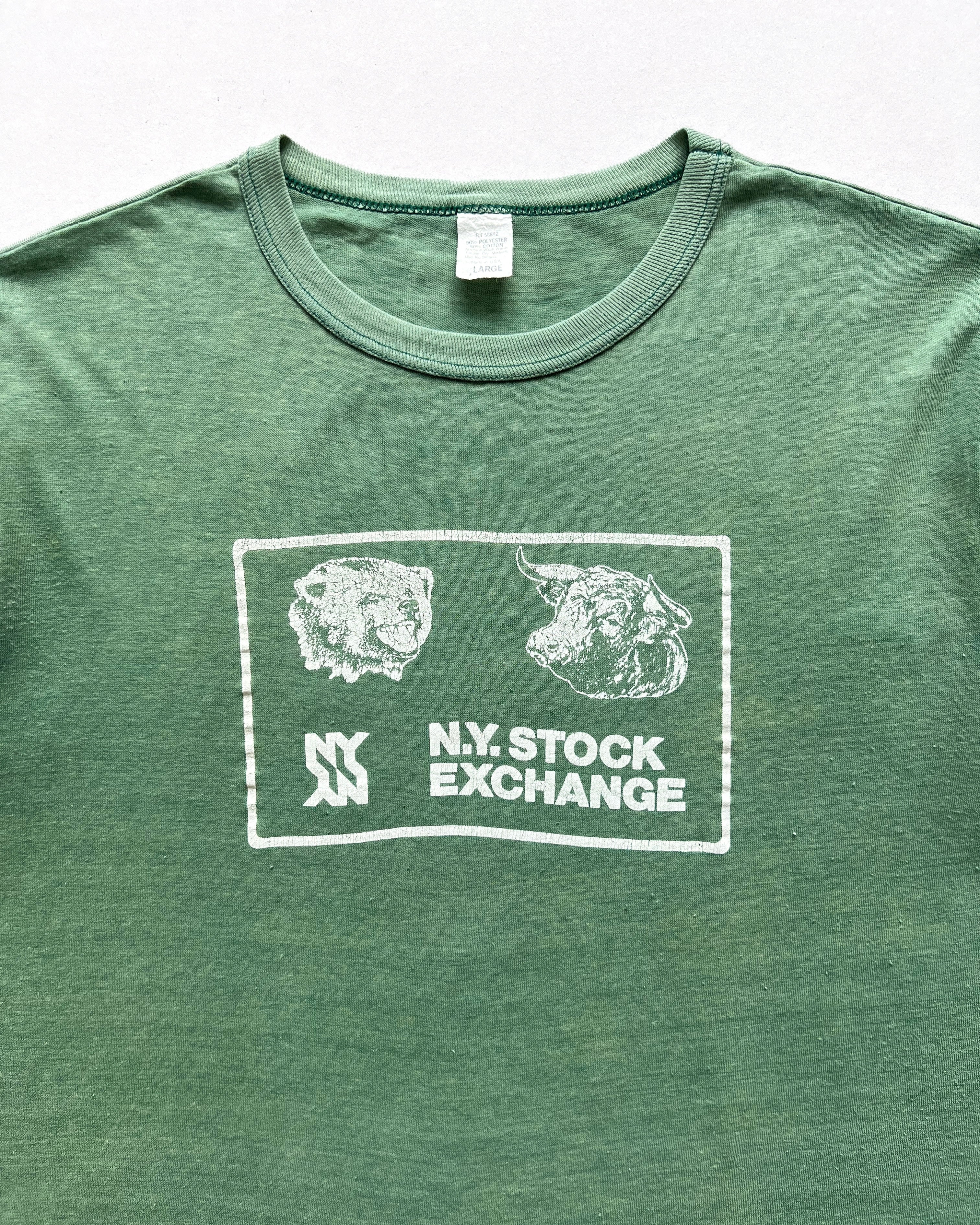 1970S 'N.Y. STOCK EXCHANGE' SINGLE STITCH TEE (L)