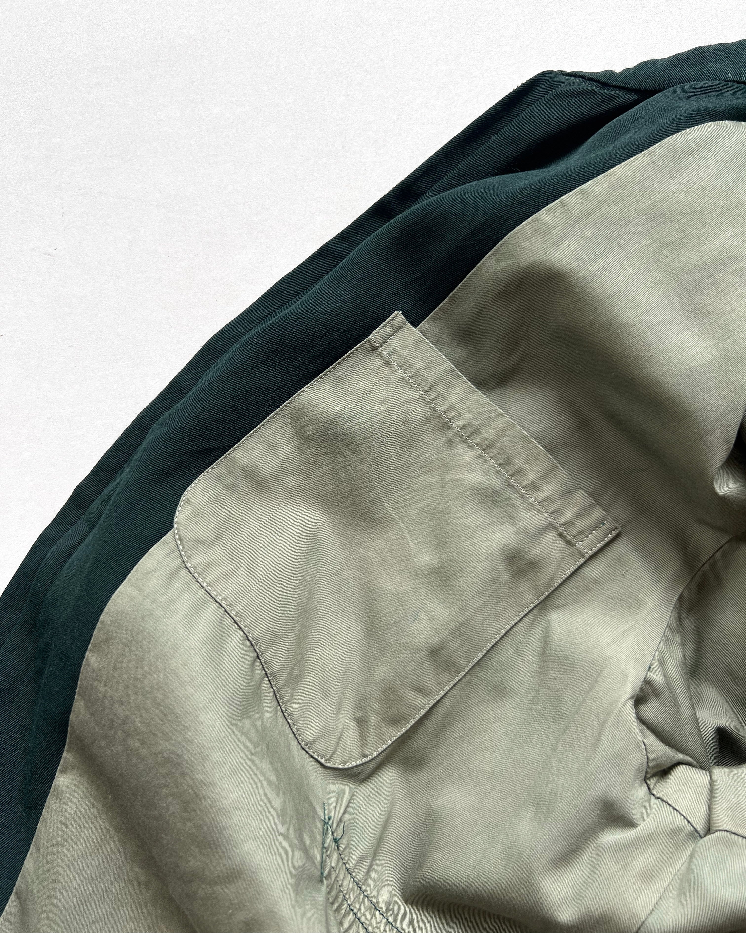 1960S EMERALD GREEN GABARDINE JACKET (L)