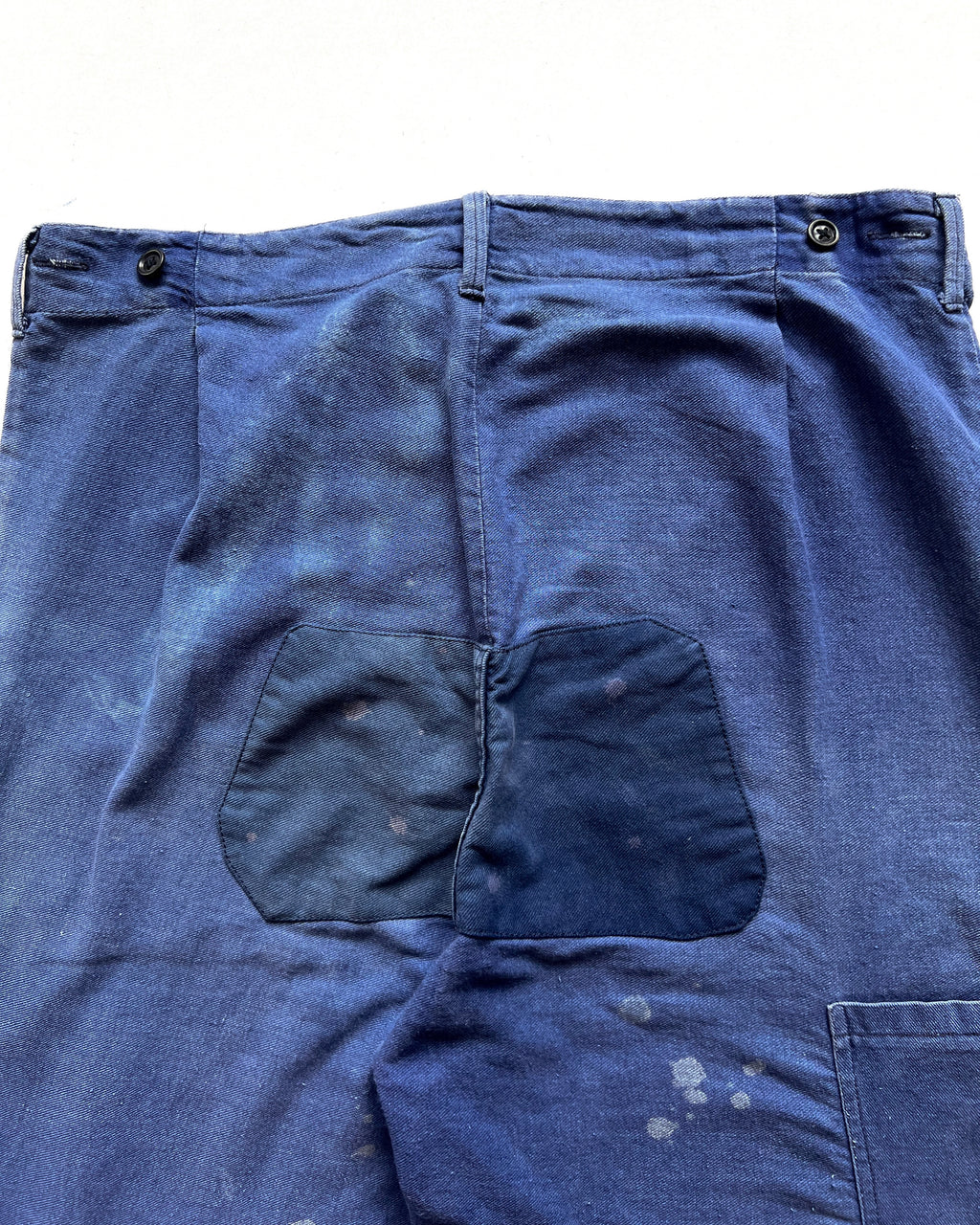 1960S EUROPE REPAIRED CARPENTER WORK TROUSERS (30-34)