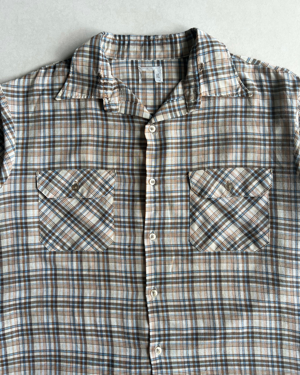 1970S BIG MAC JC PENNEY BOXY FLANNEL (XL)