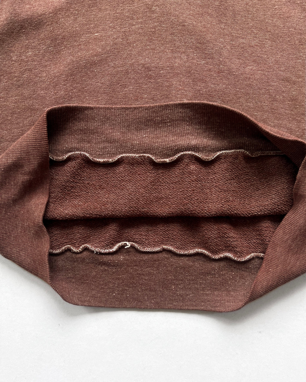 1970S BROWN SHORTSLEEVES RAGLAN SWEATSHIRT (L)