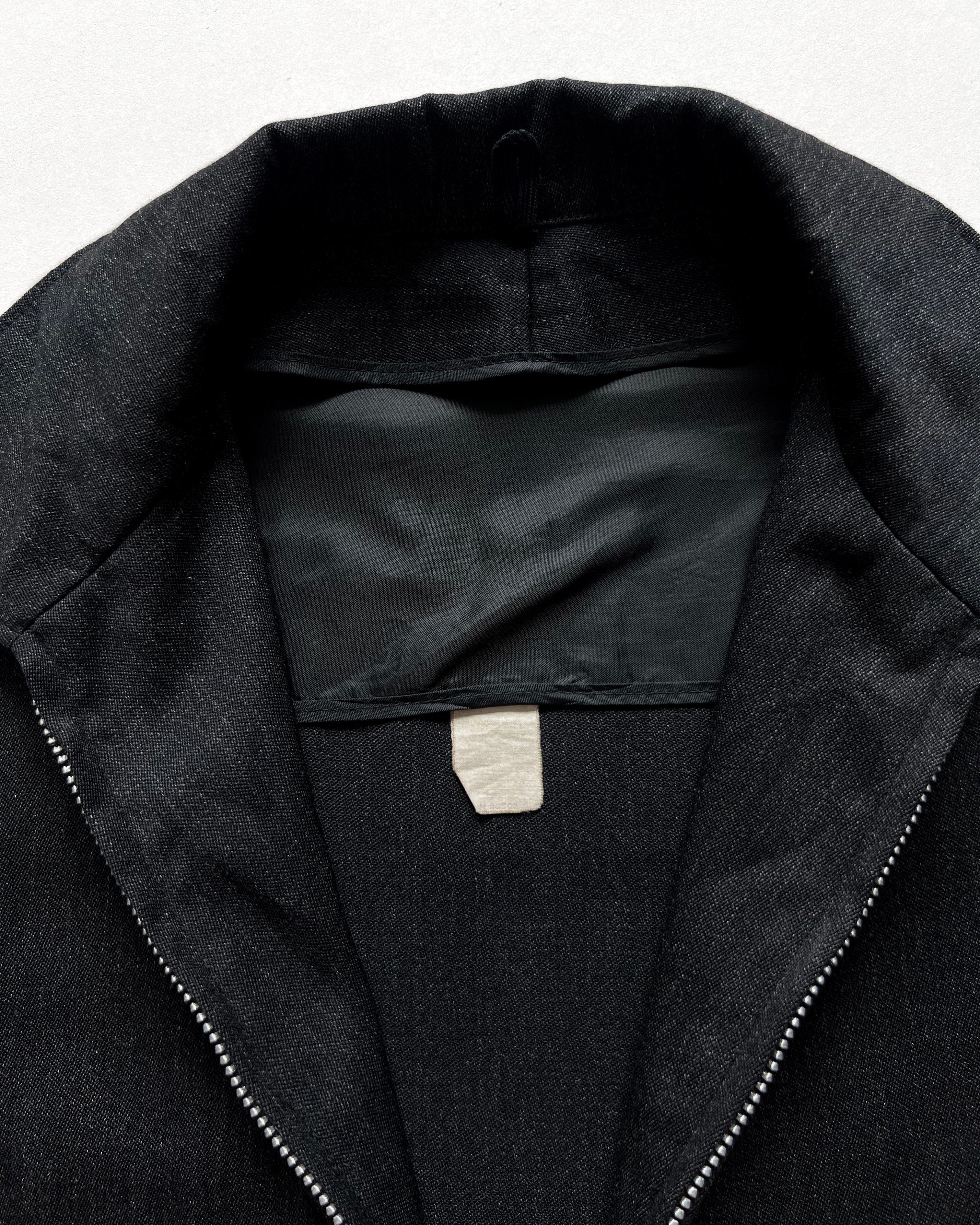 1950S BLACK SALT & PEPPER WORK JACKET (L)