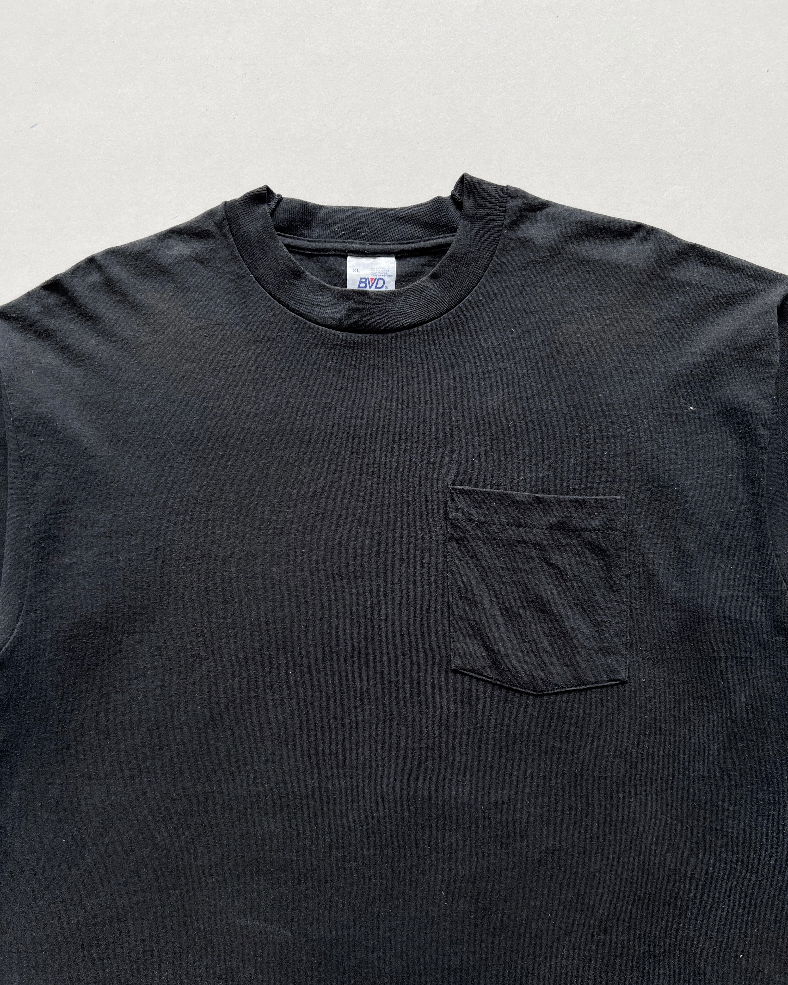 1990S BVD BLANK SINGLE STITCH POCKET TEE (XL)