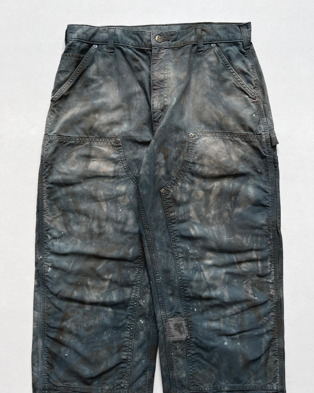 2000S BLEACHED CARHARTT DOUBLE KNEE WORK PANTS (34)