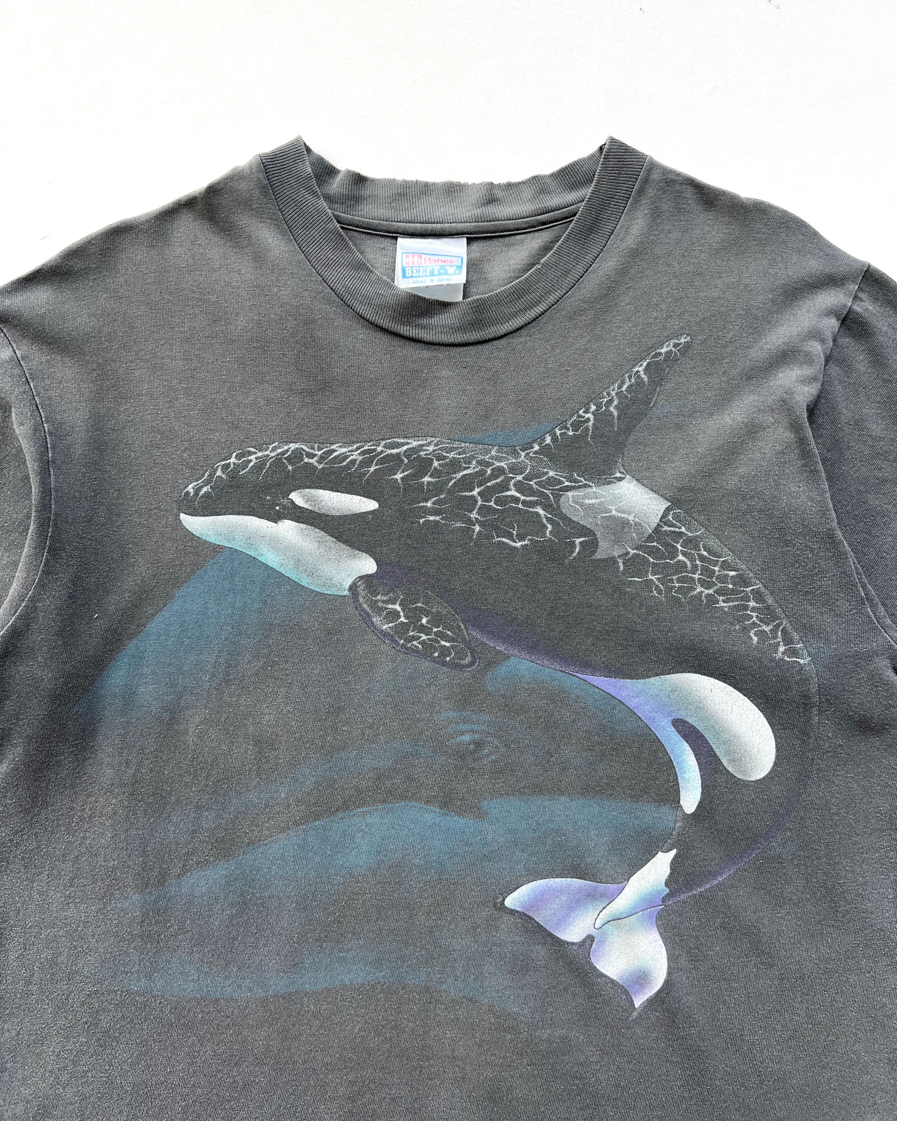 1980S FADED ORCA SINGLE STITCH TEE (M)