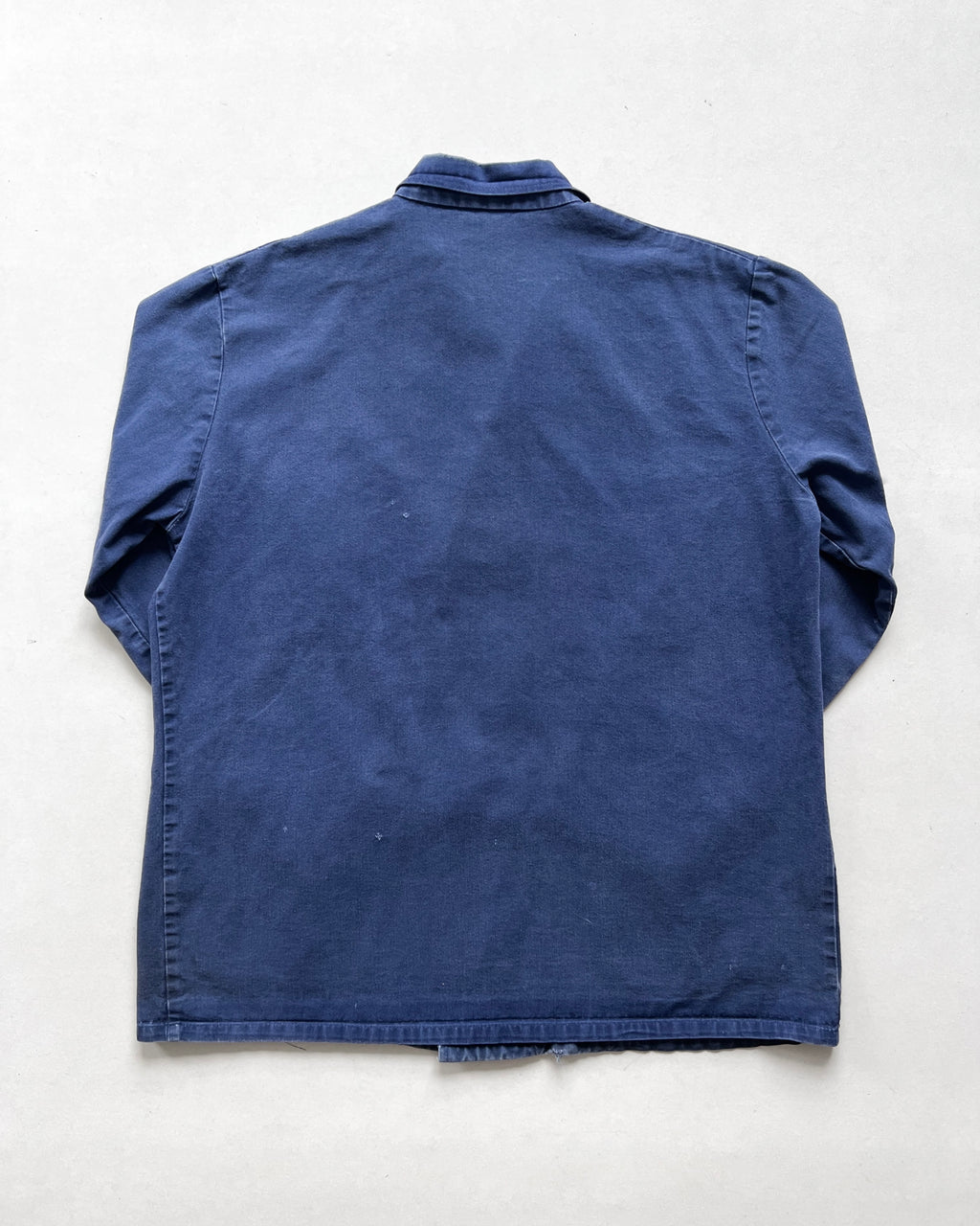 1960S FRENCH INDIGO DOUBLE BREASTED WORK JACKET (L)
