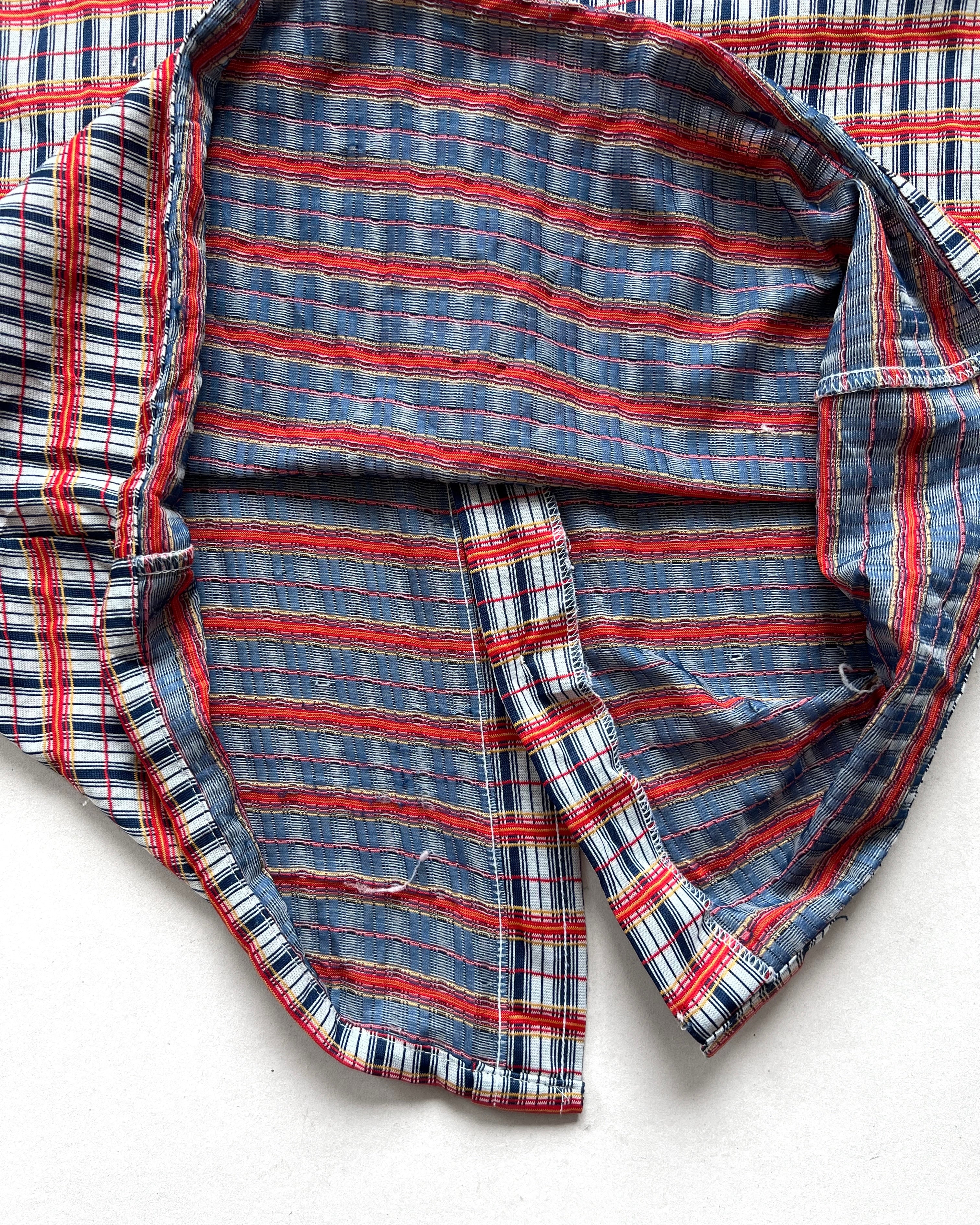 1970S TOWNCRAFT PENNEY CHECKERED SHIRT (M)