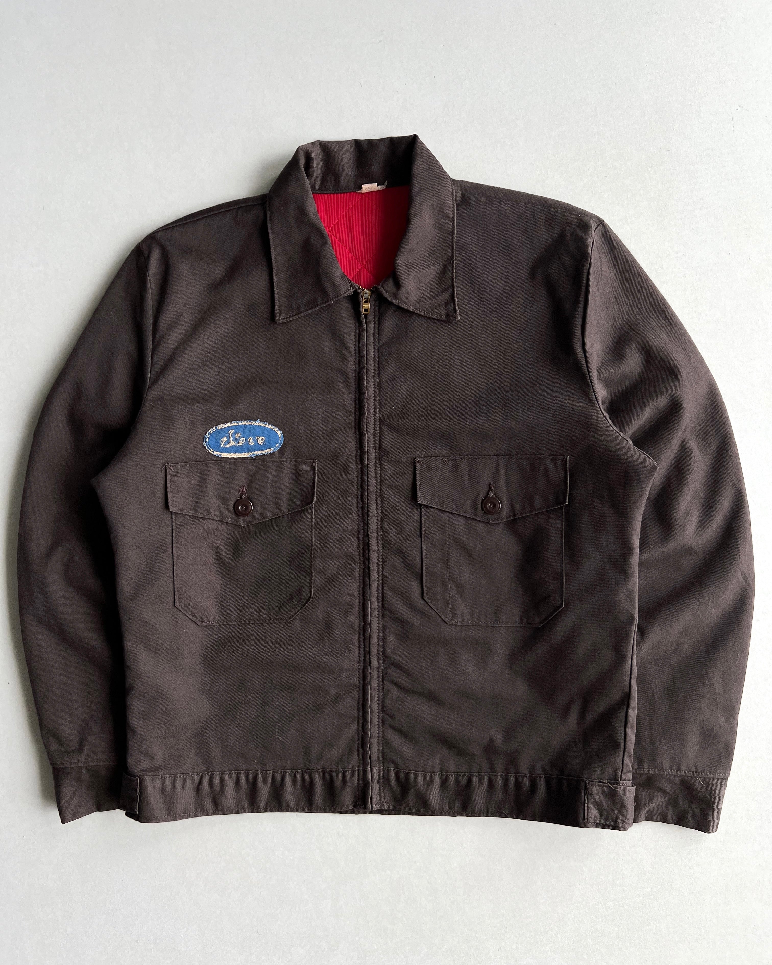 1980S BROWN DOUBLE POCKET WORK JACKET (M)