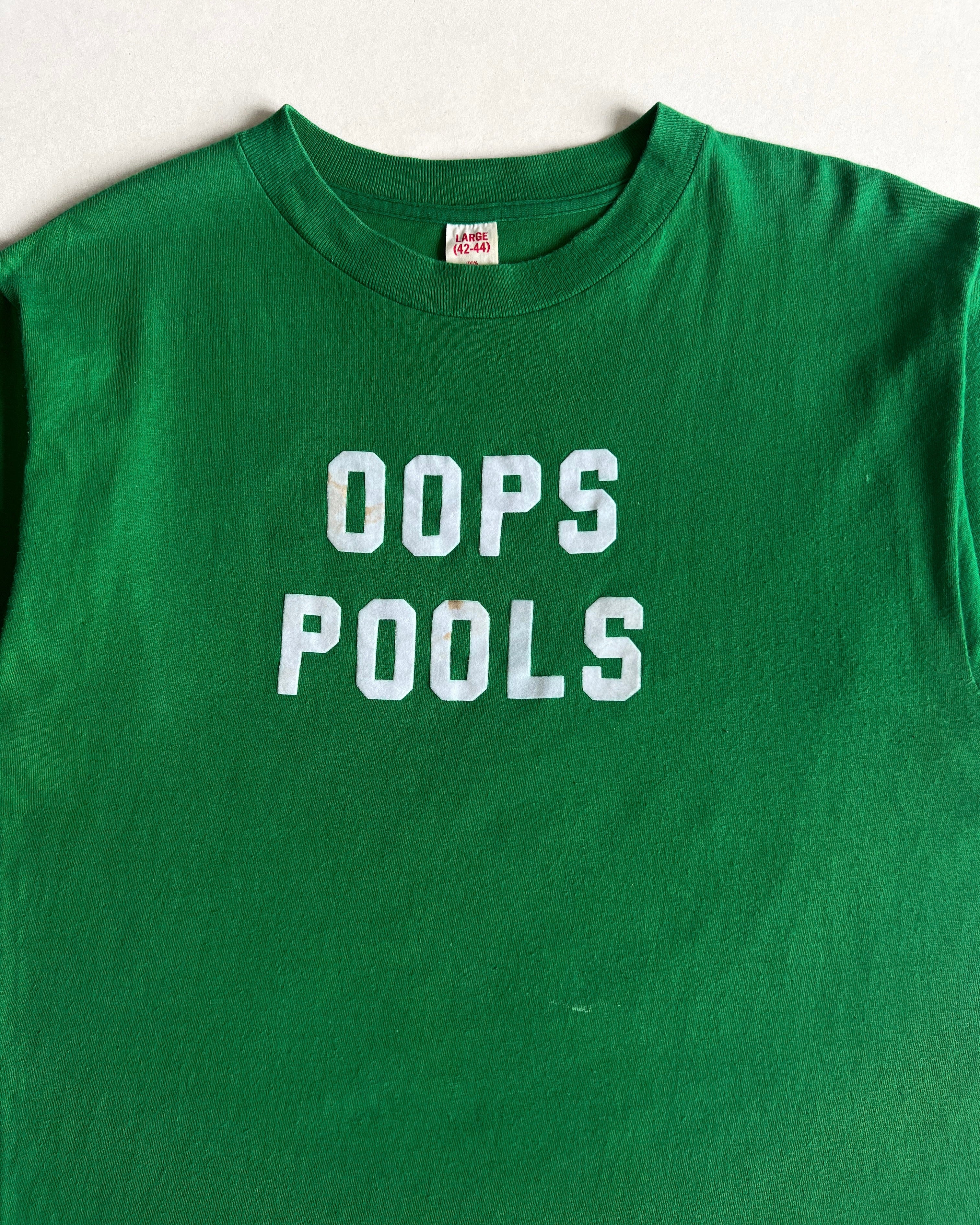 1970S 'OOPS POOLS' SINGLE STITCH TEE (L)