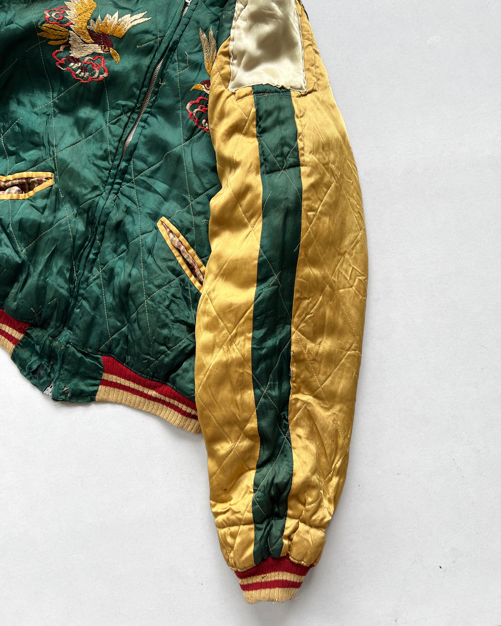 1950S MULTICOLOUR JAPAN REVERSIBLE SUKAJAN (L)