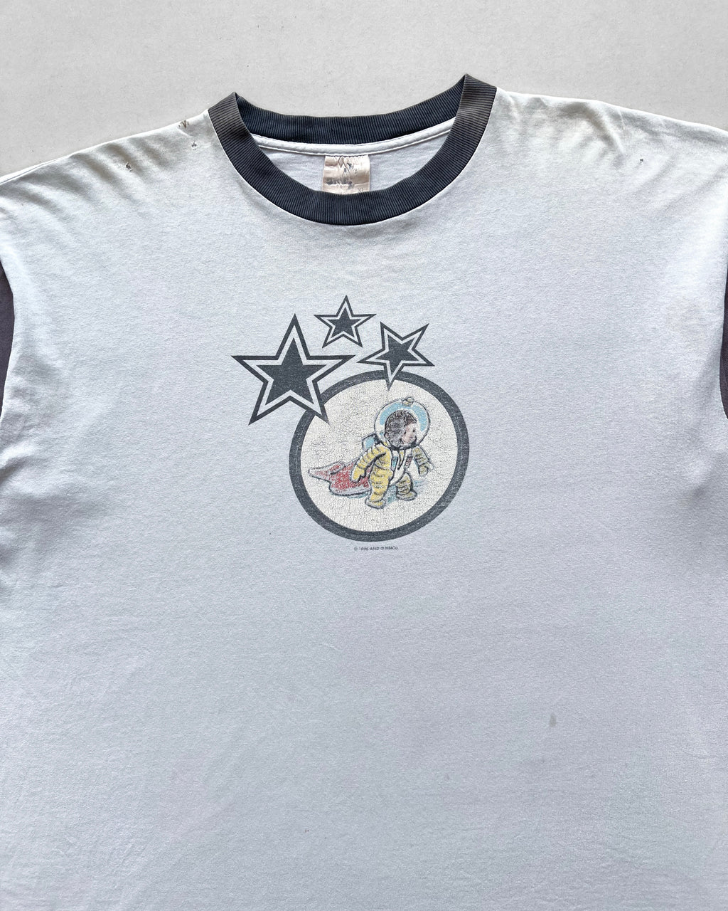 1996 TWO-TONE 'CURIOUS GEORGE' RINGER TEE (XL)