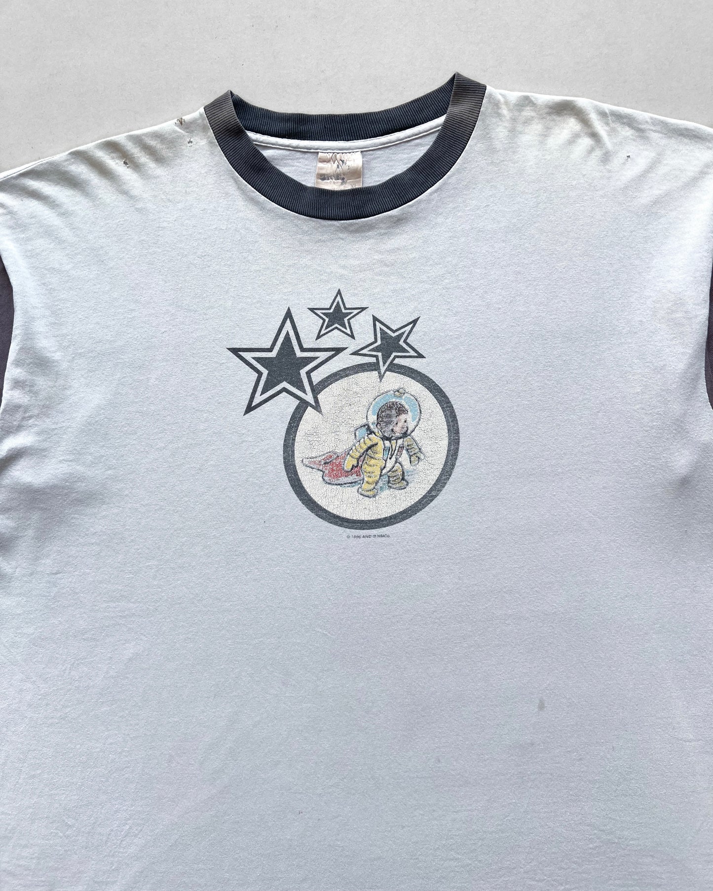 1996 TWO-TONE 'CURIOUS GEORGE' RINGER TEE (XL)