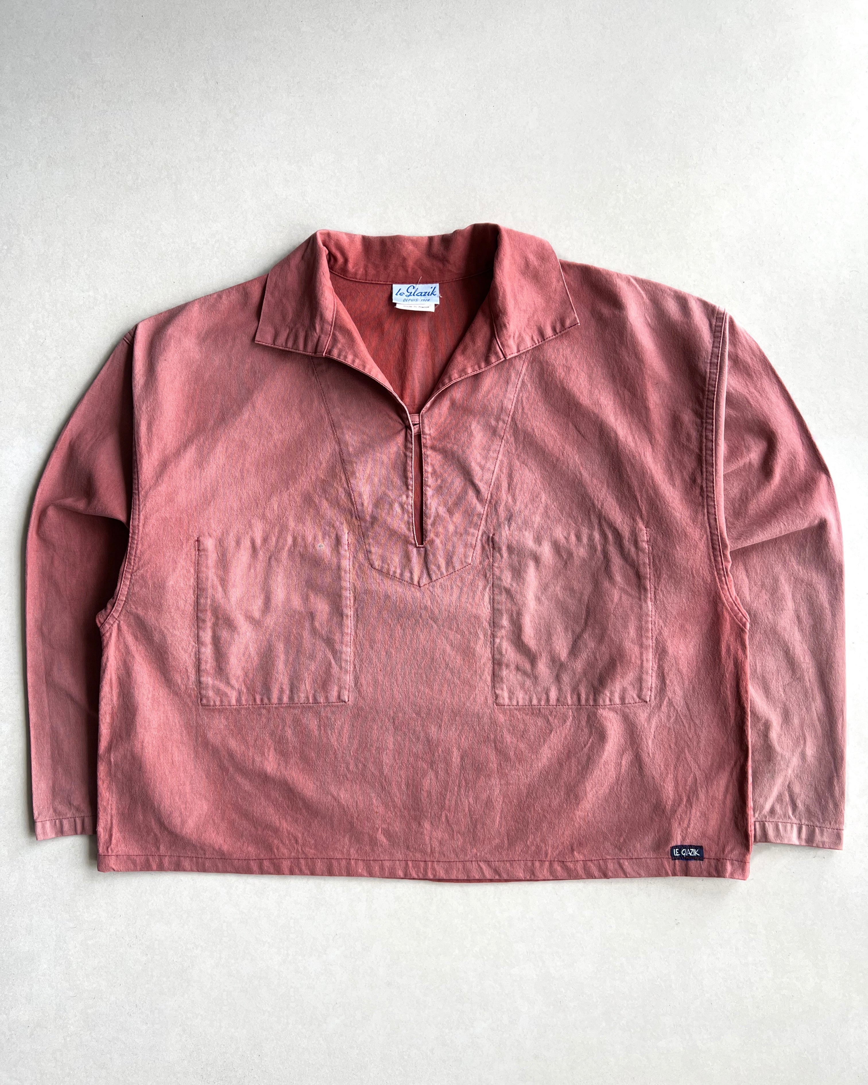 1970S SUN FADED LE GLAZIK FISHERMEN SMOCK (XL) – exaghules