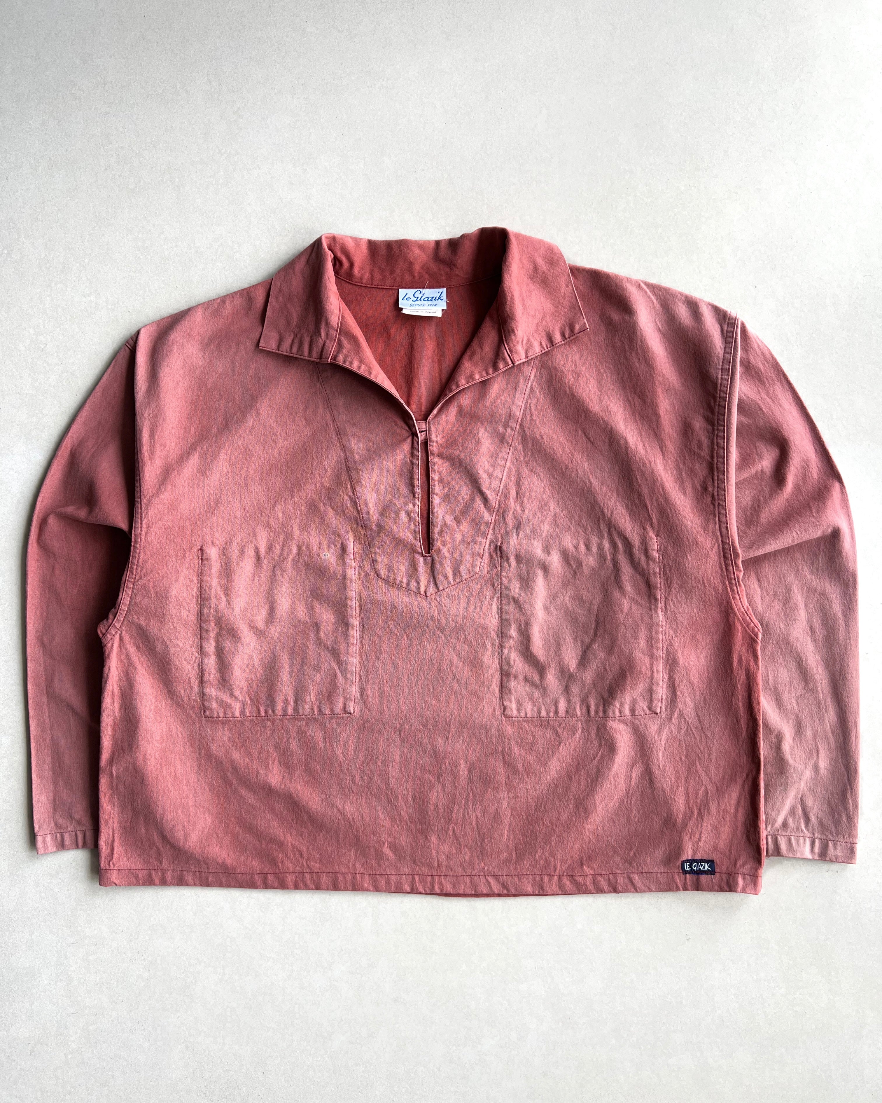 1970S SUN FADED LE GLAZIK FISHERMEN SMOCK (XL)