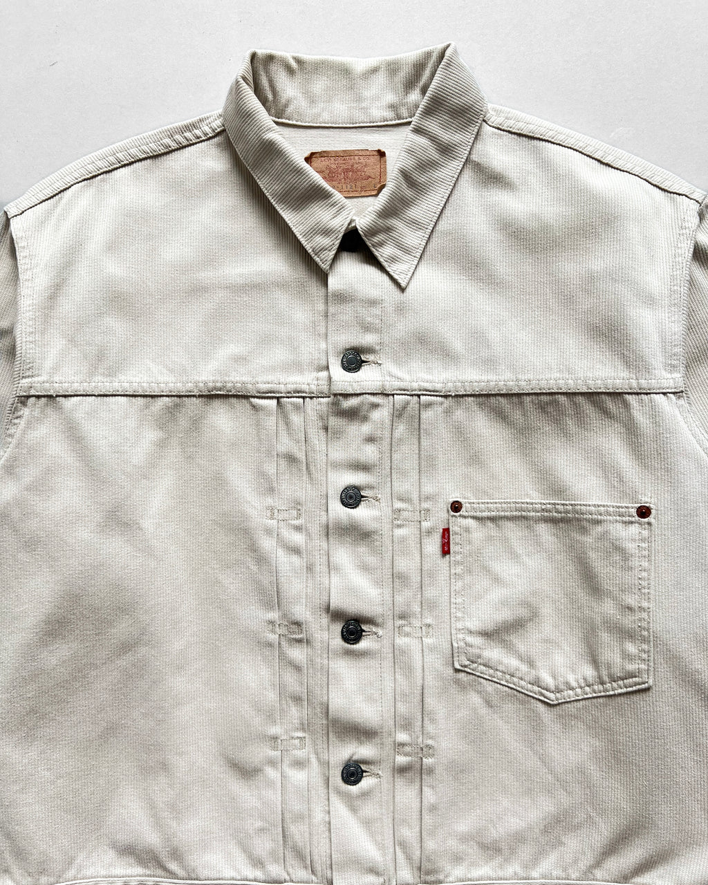 1980S LEVI'S BIG E TYPE I PIQUE JACKET (L)