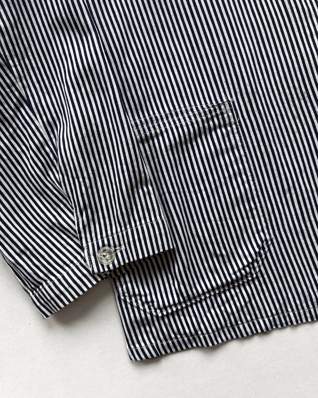 1970S GERMAN HICKORY WORK CHORE JACKET (L)