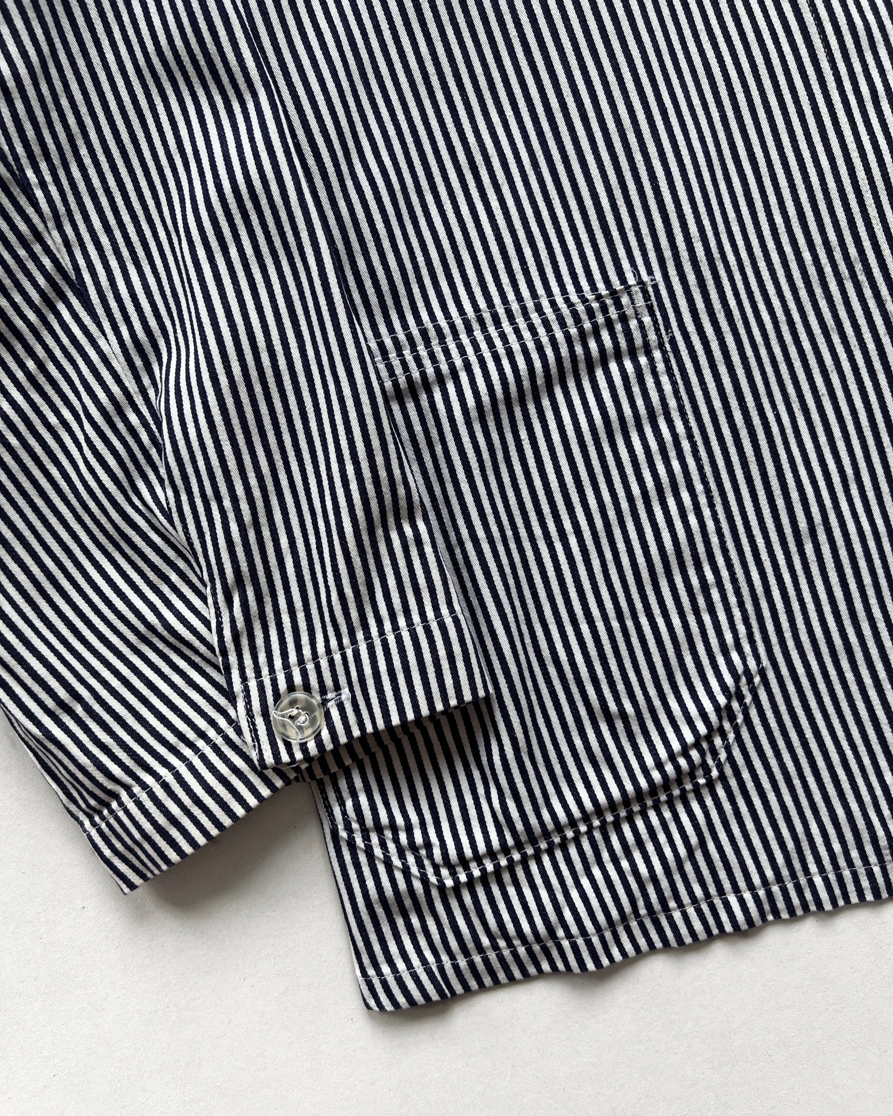 1970S GERMAN HICKORY WORK CHORE JACKET (L)