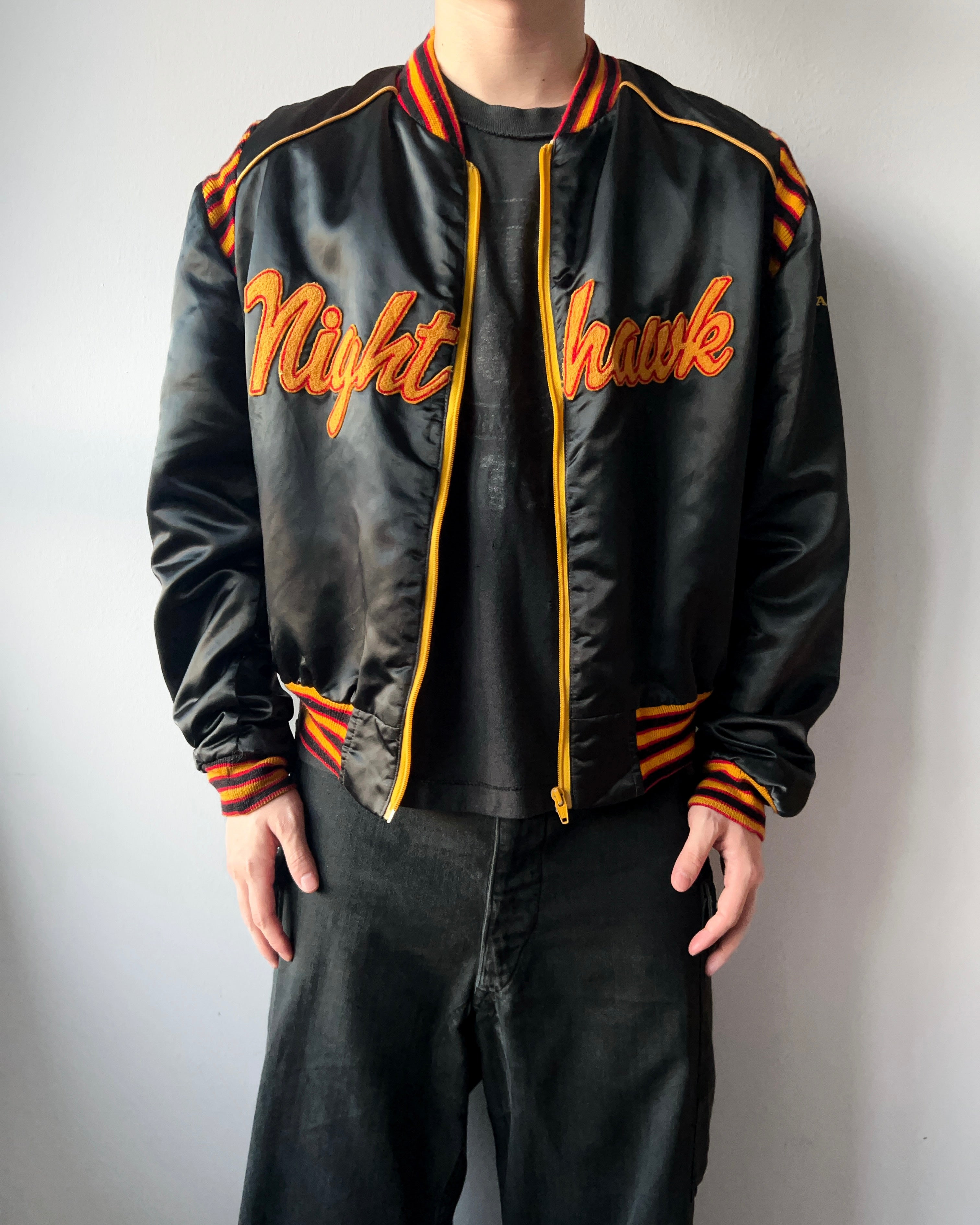 1980S HONDA 'NIGHT HAWK' NYLON JACKET (L)