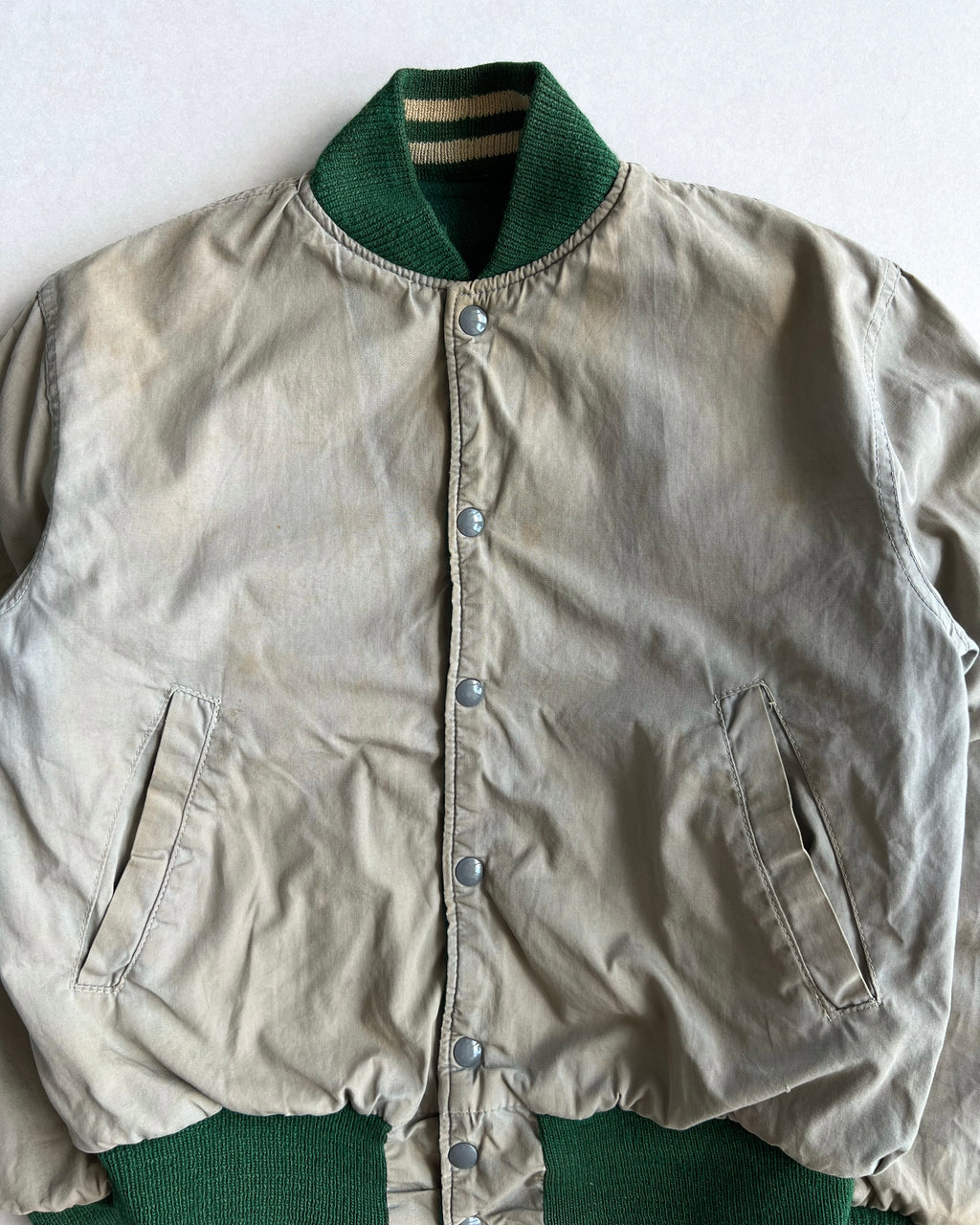 1960S 'V' LETTERMAN REVERSIBLE VARSITY JACKET (M)