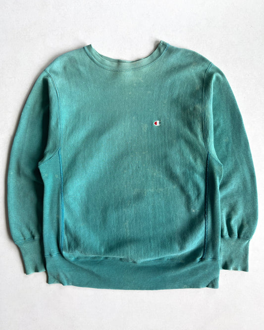 1990S SUN FADED CHAMPION REVERSE WEAVE LOGO SWEATSHIRT (L)