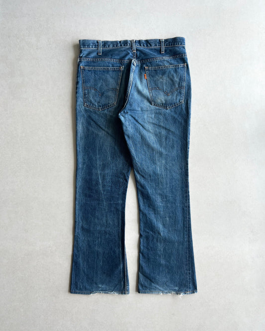 1970S FADED WASHED LEVI'S 646 BOOTCUT JEANS (36X31)