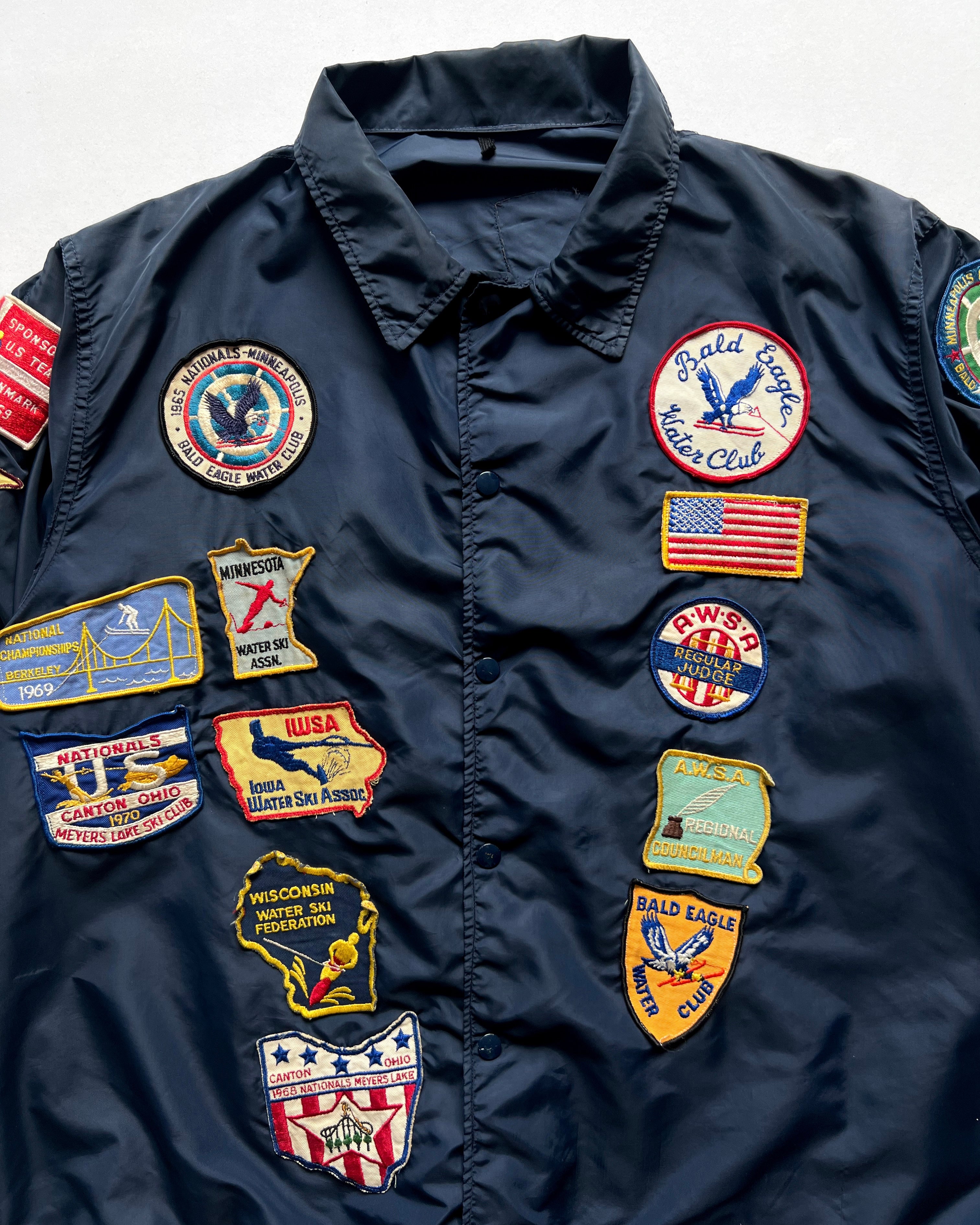 1950S BUTWIN SKI CLUB PATCHES NYLON JACKET (XL)