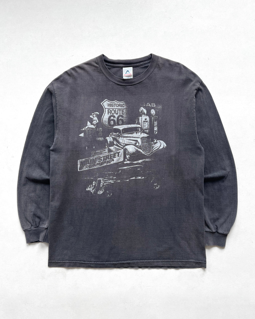 2000S FADED HISTORIC ROUTE 66 LONGSLEEVES TEE (L)