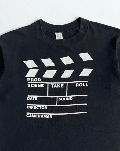 1980S MOVIE CLAPBOARD SINGLE STITCH TEE (L)