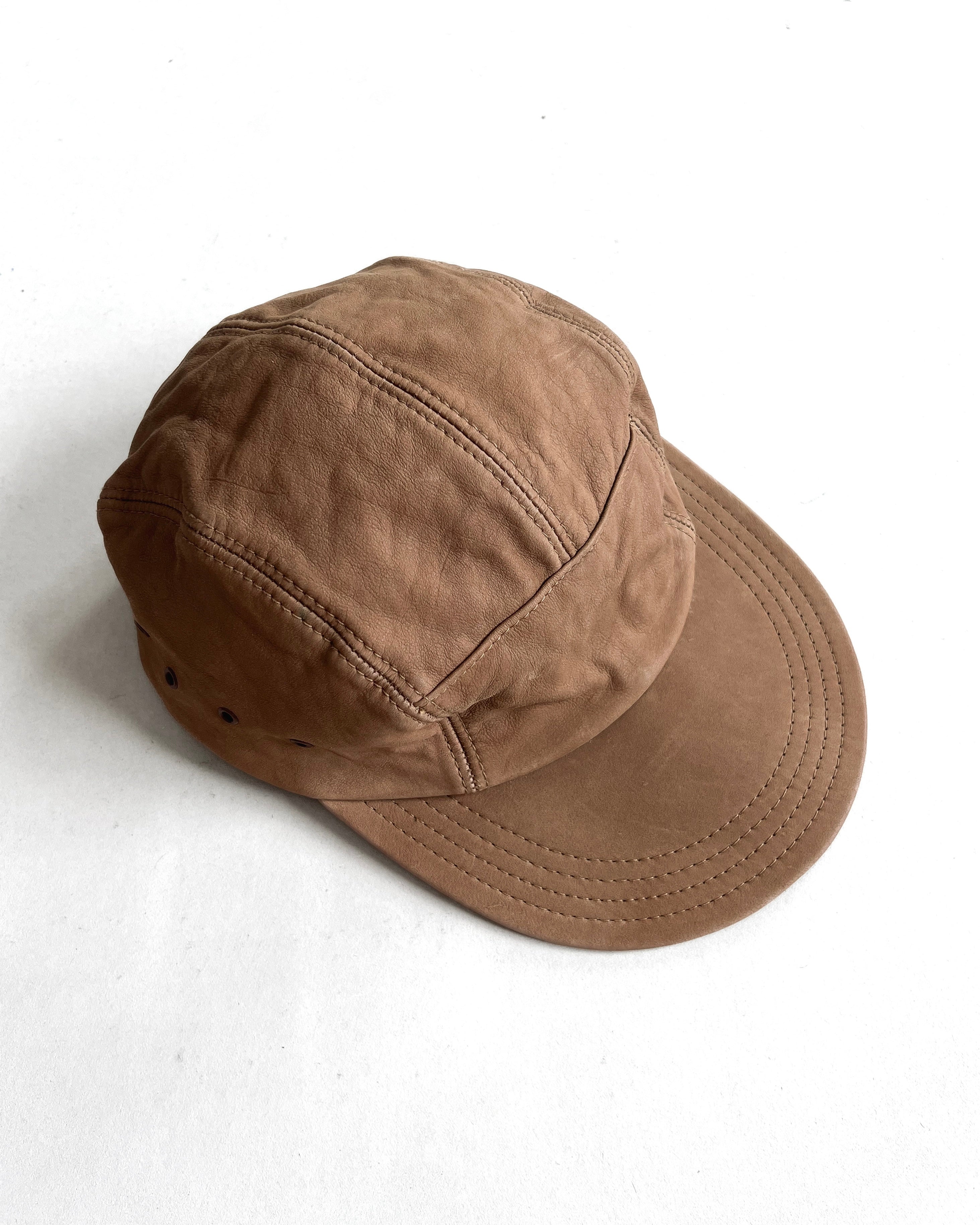 1980S L.L BEAN SUEDE LEATHER CAP (L/XL)