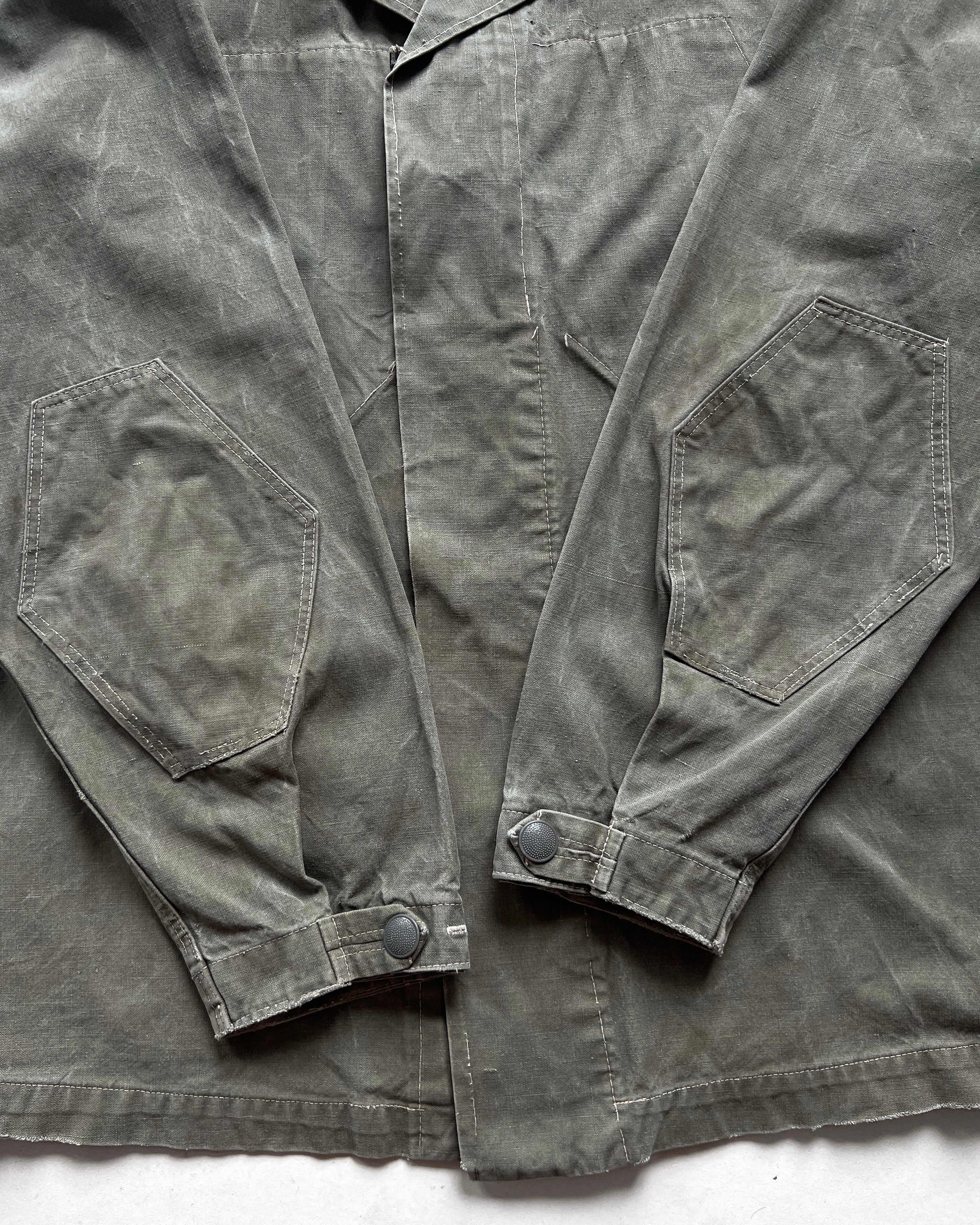 1960S EAST GERMANY G52 ARMY CANVAS JACKET (L)