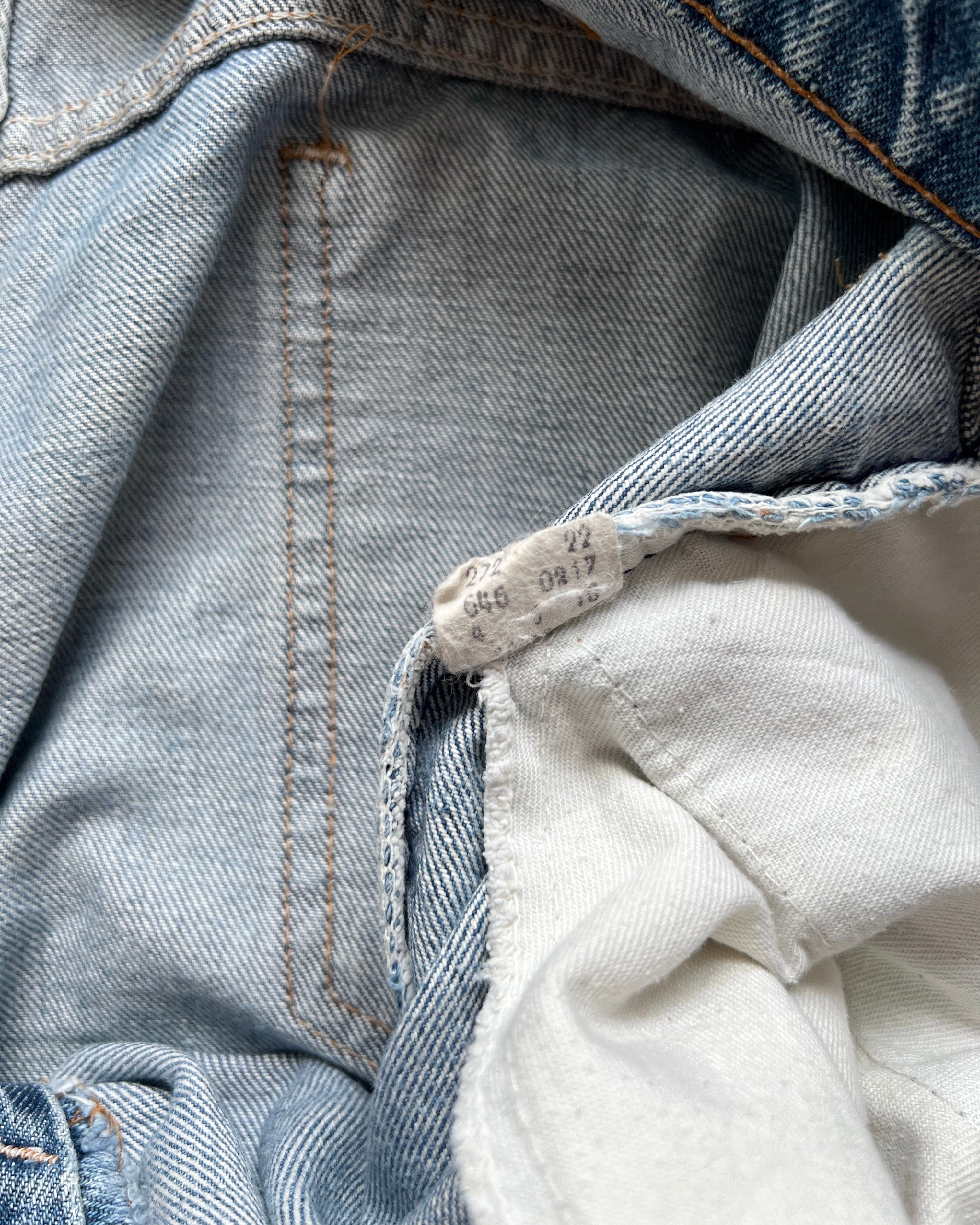 1970S FADED WASHED LEVI'S 646 BOOTCUT JEANS (37)