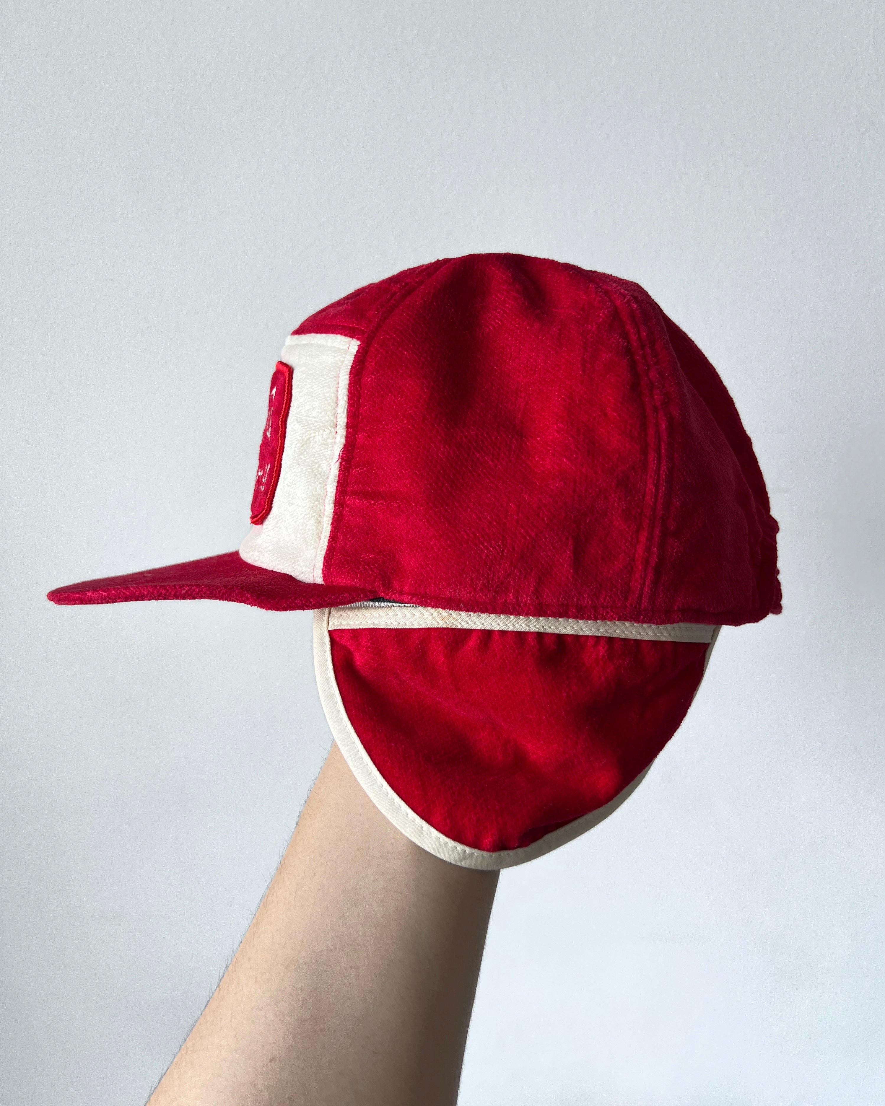 1990S 'SPALDING FIGHTING SPIRIT' VELVET TRUCKER HAT (OS)