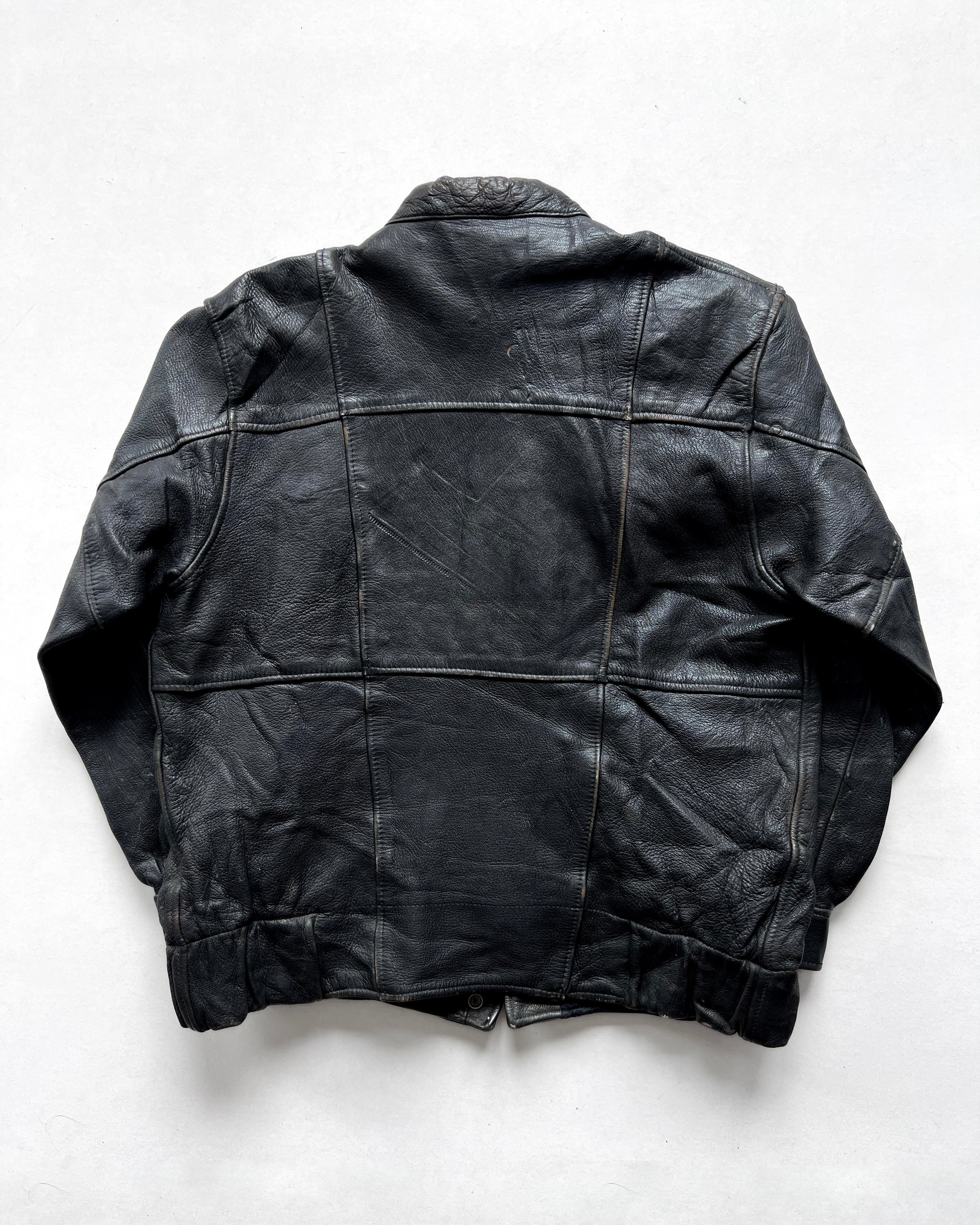 1980S SEGURA MILITARY MOTORCYCLE LEATHER JACKET (ML)