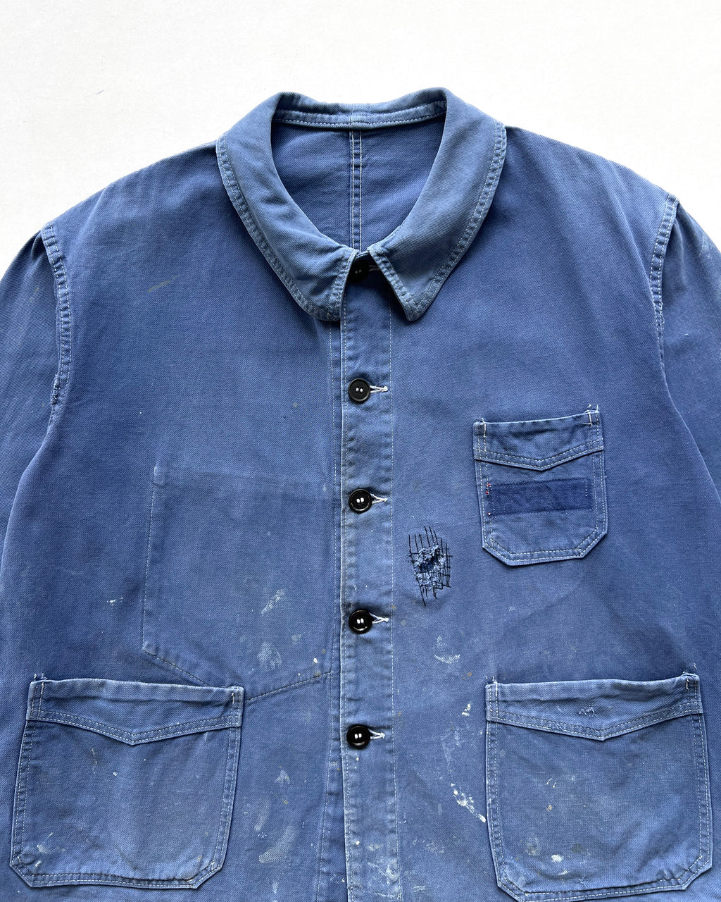 1940S LE FORT-BEAU FRENCH V POCKET CHORE JACKET (XL)