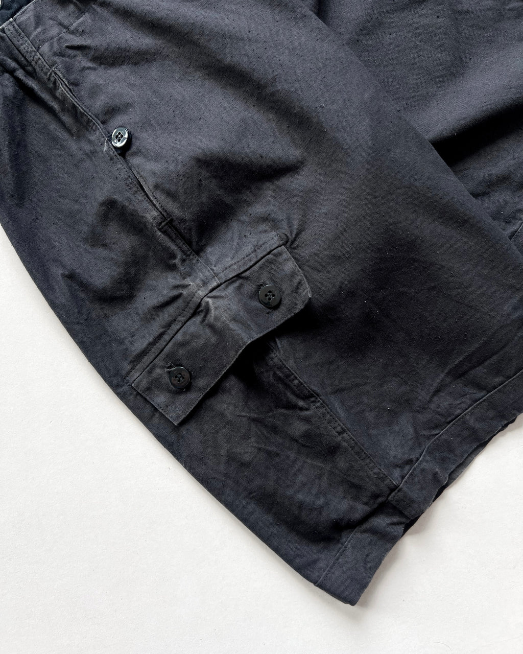 1970S BLACK GERMAN M44 ARMY CARGO SHORTS (26-32)