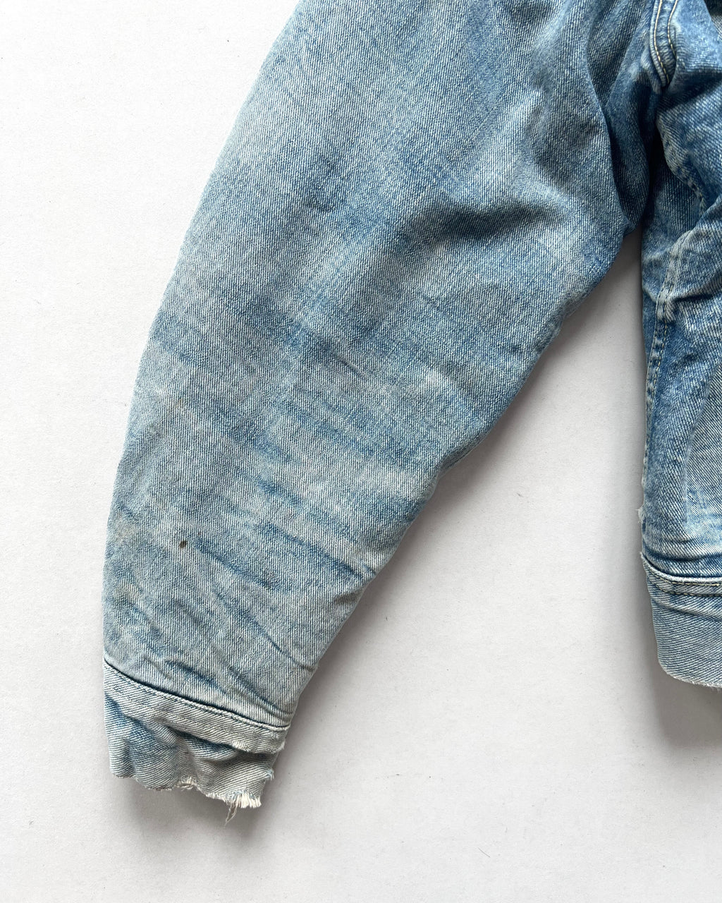 1970S FADED LEE STORM RIDER DENIM JACKET (L)