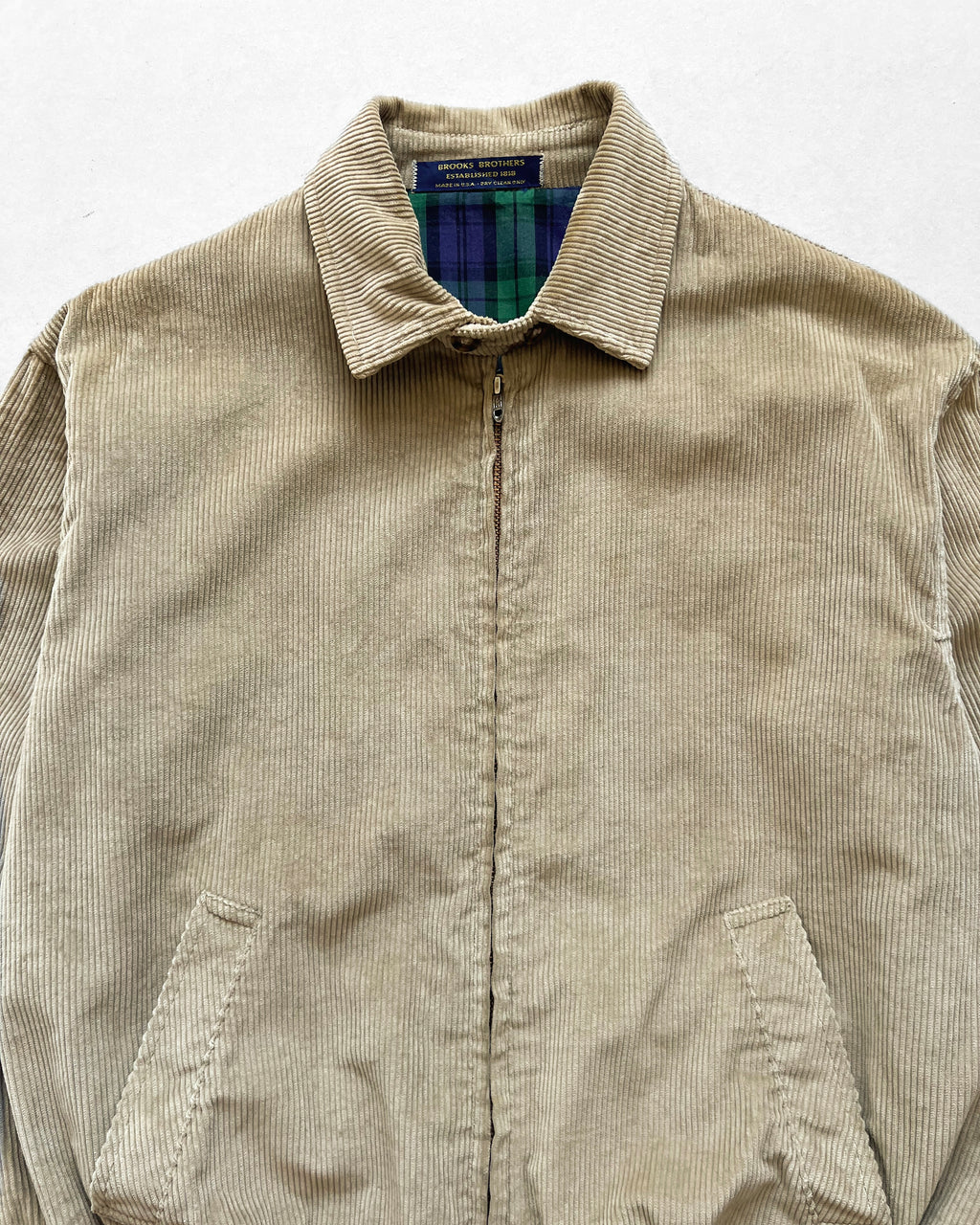 1970S BROOKS BROTHERS CORDUROY HARRINGTON JACKET (M)