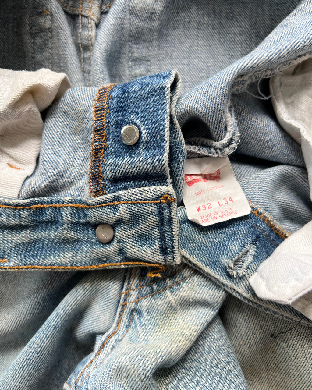 1990S FADED LEVI'S 501 DISTRESS JEANS (31)