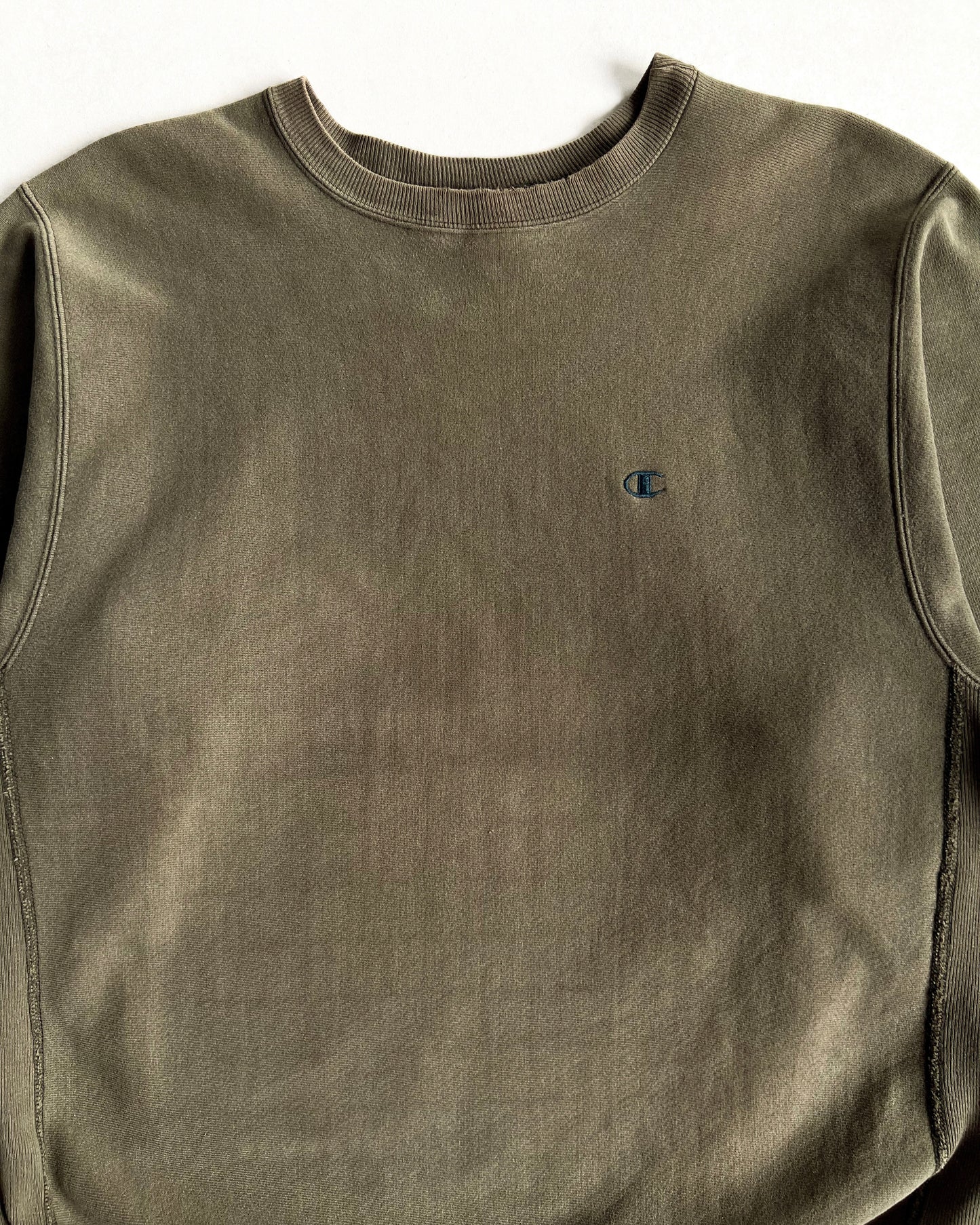 1990S EARTH TONE CHAMPION REVERSE WEAVE LOGO SWEATSHIRT (XL)