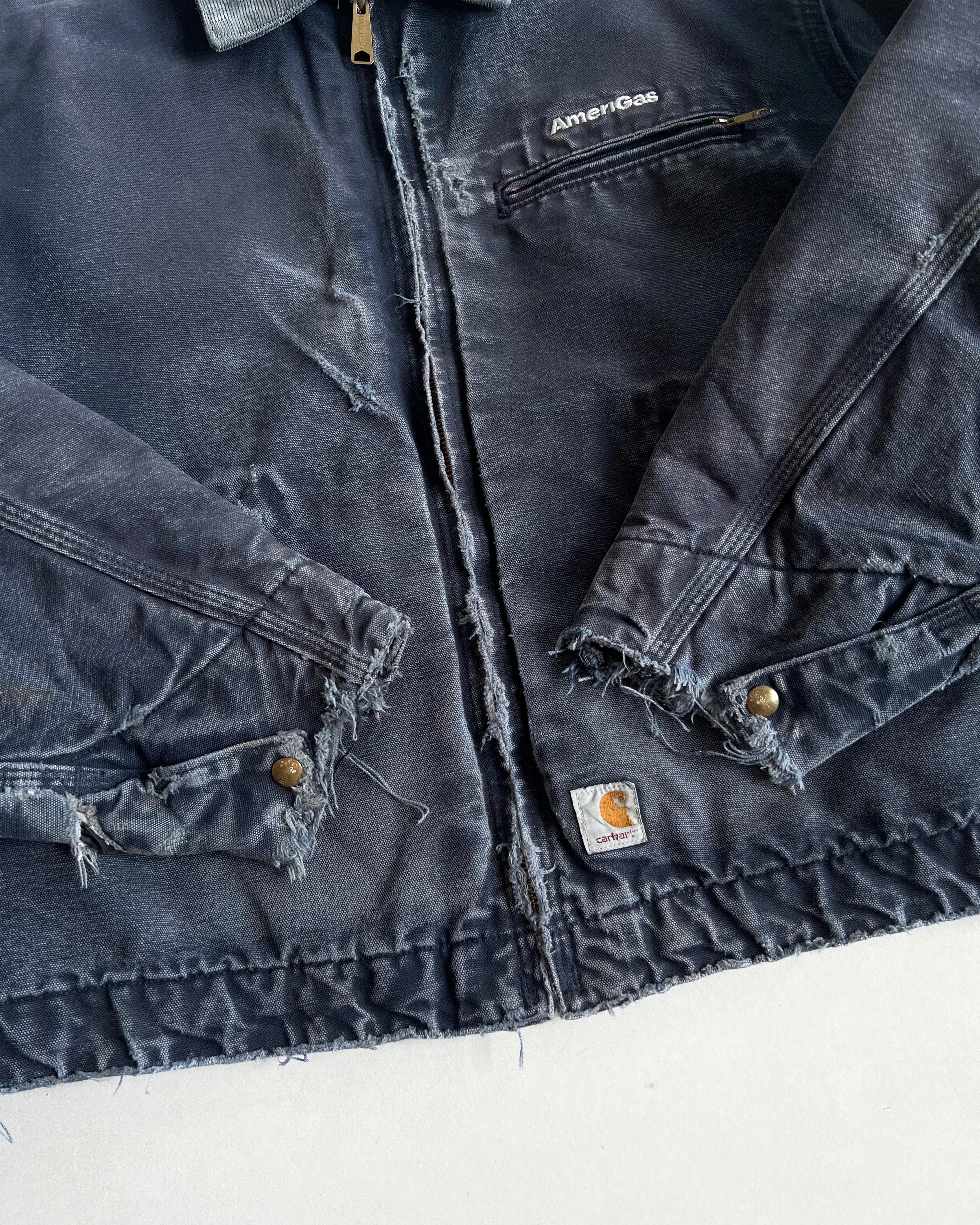 1990S FADED 'AMERIGAS' CARHARTT DETROIT JACKET (XL)