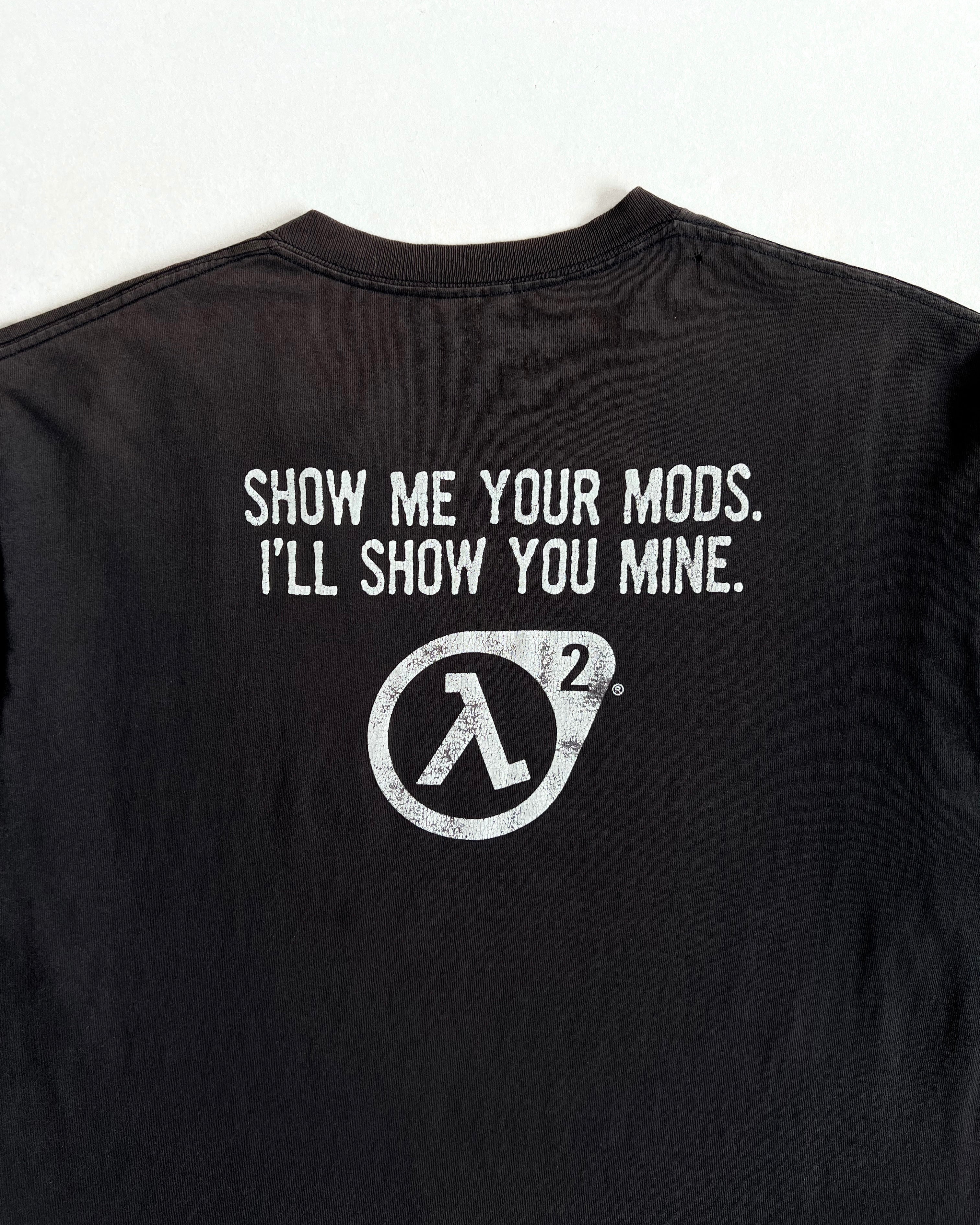 2000S FADED 'HALF LIFE 2 WINDOWS GAME' TEE (L)