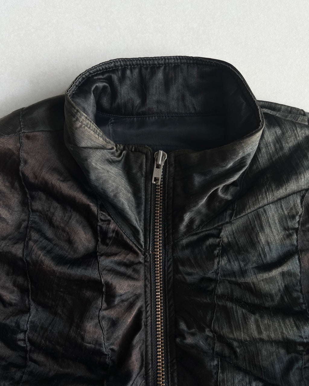 1990S SUN FADED JAPANESE BRAND QUILTED BOMBER JACKET (L/XL)