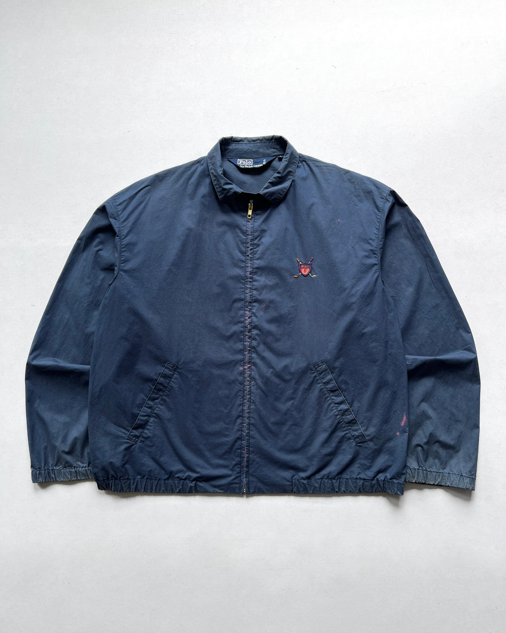 1990S RALPH LAUREN GOLF HARRINGTON WINDBREAKER JACKET (L)