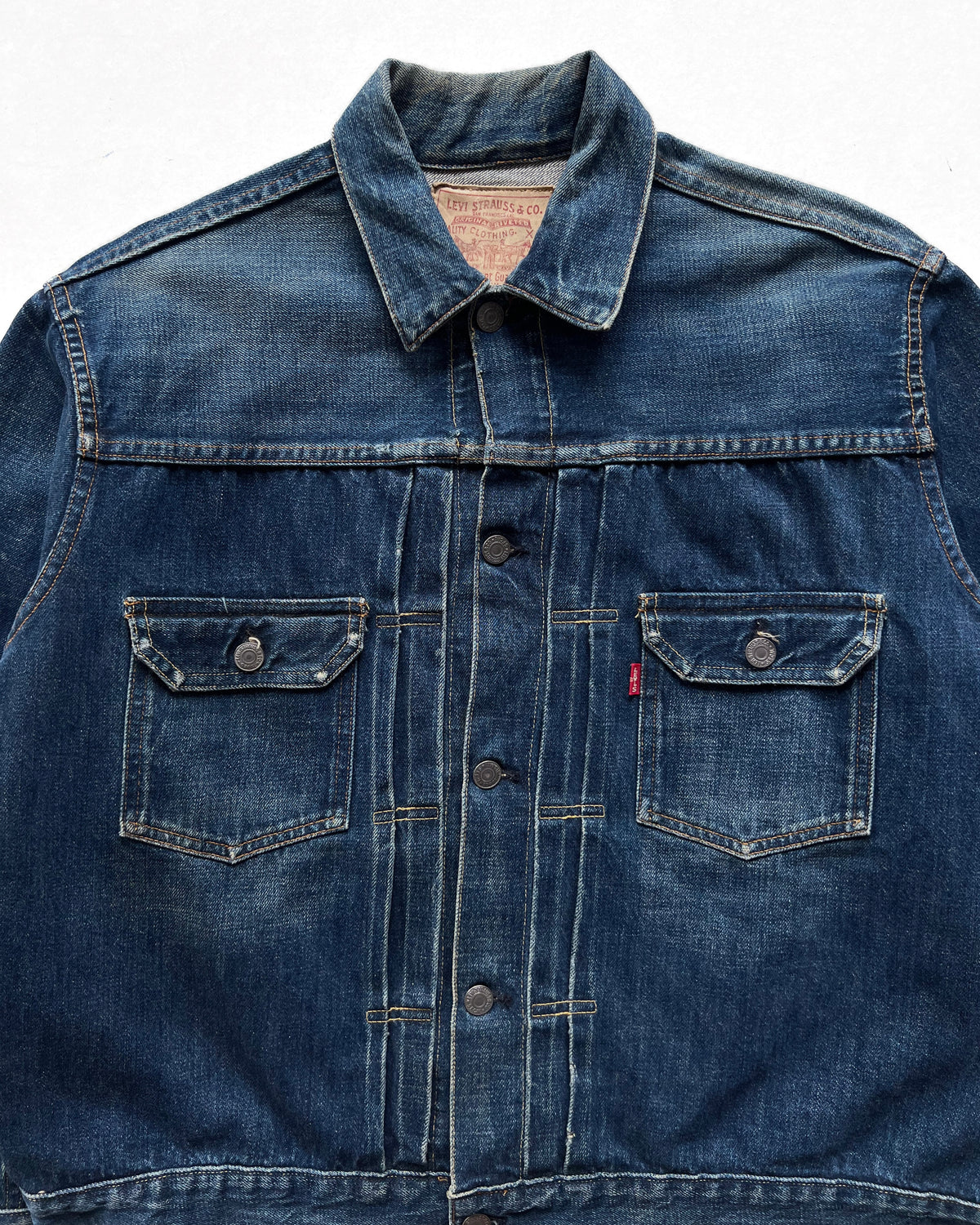 1990S LVC 507 BIG E TYPE II SELVEDGE DENIM JACKET (48)