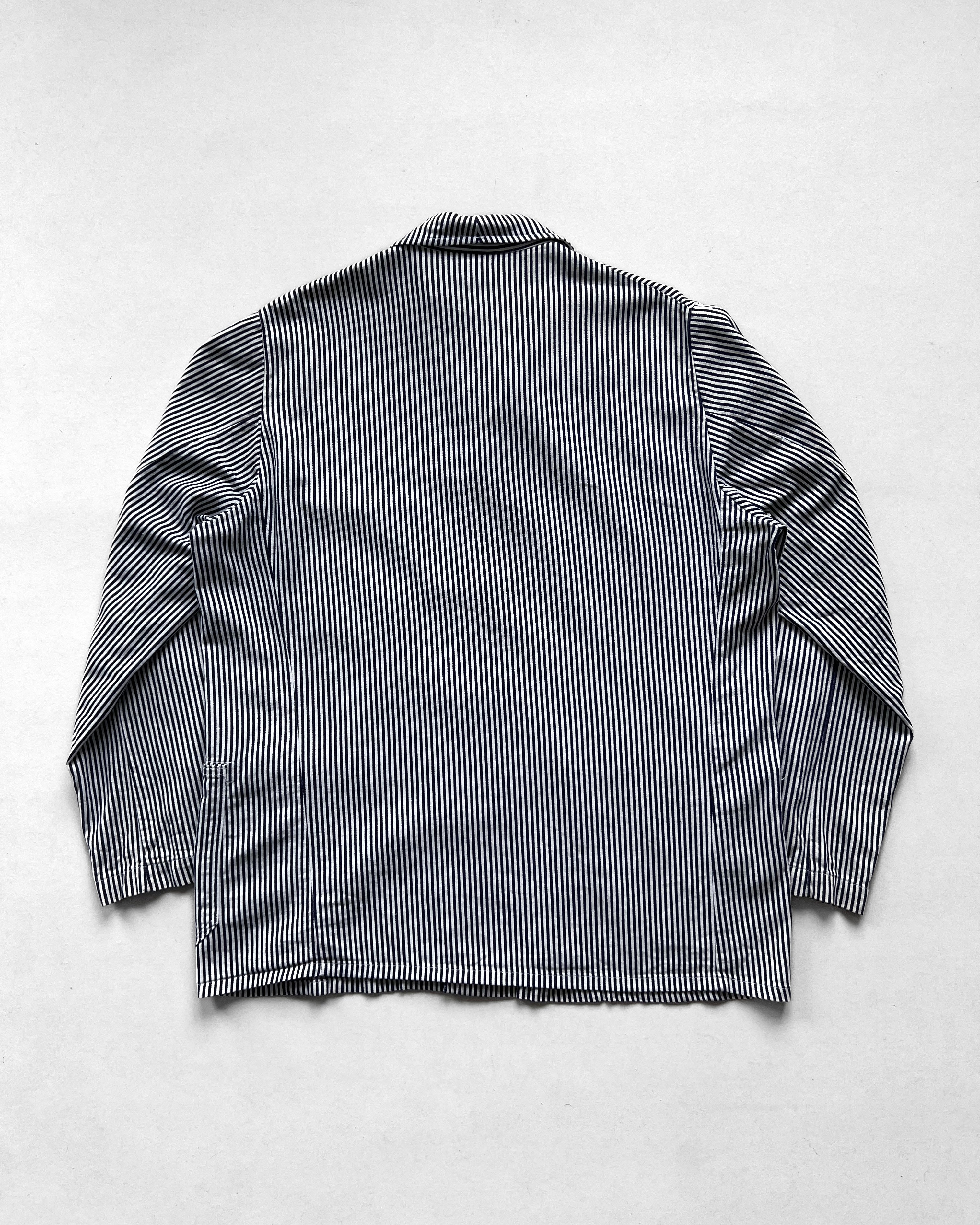 1970S GERMAN HICKORY WORK CHORE JACKET (L)