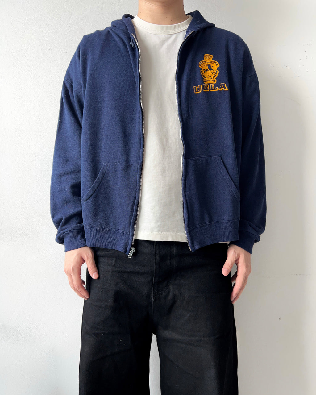1970S 'UCLA' ZIP-UP HOODIE (XL)