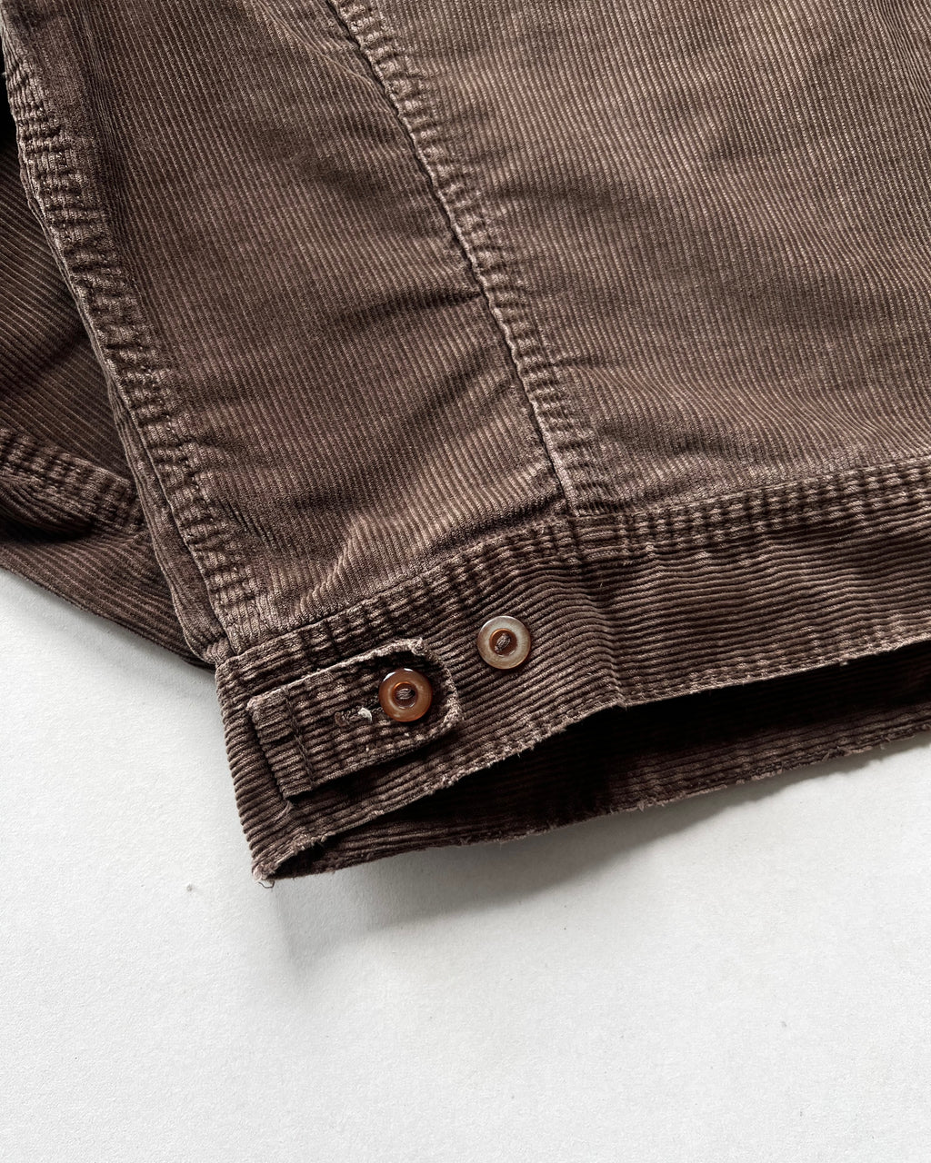 1970S BROWN LEE DOUBLE POCKET CORDUROY JACKET (M)