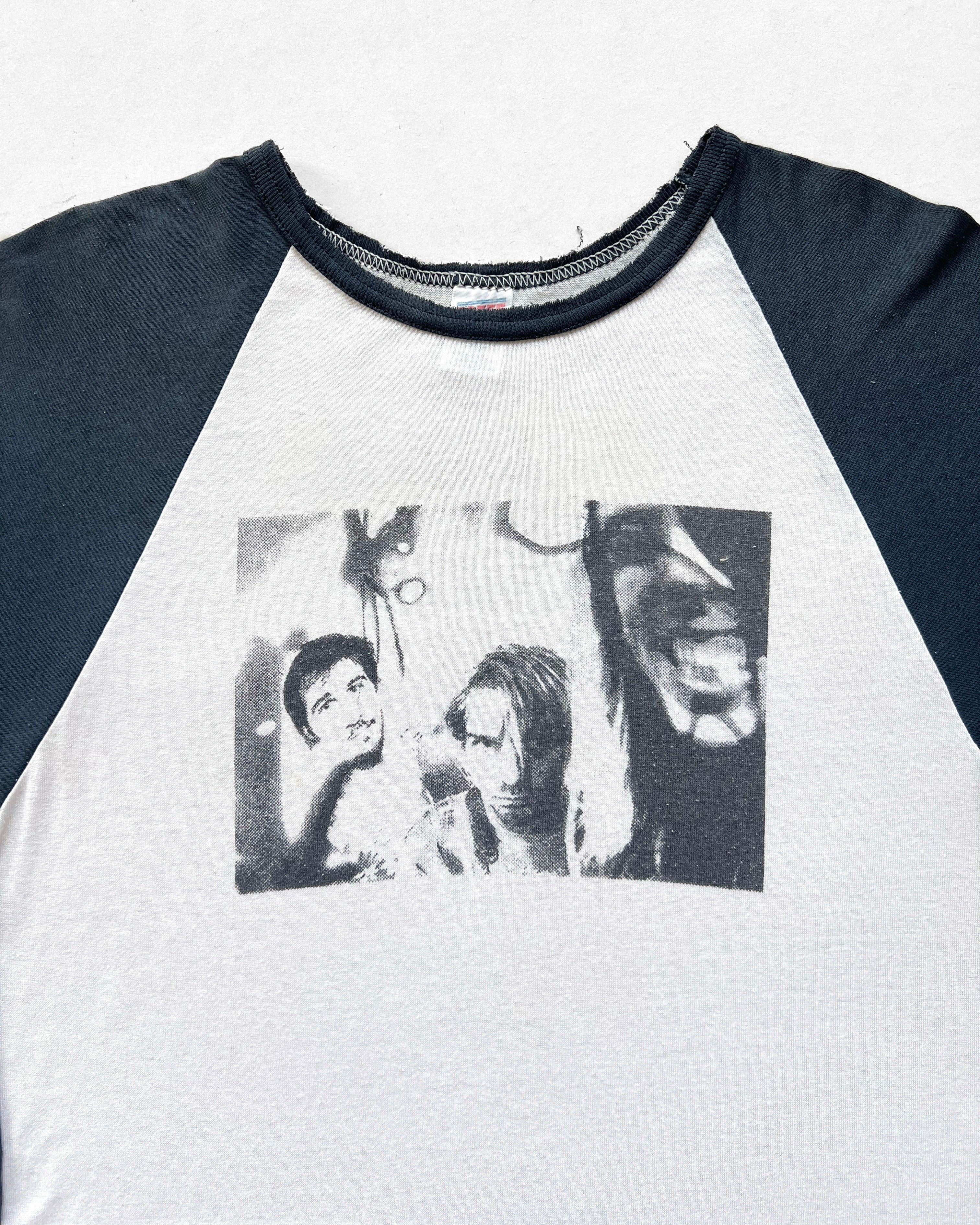 1990S 'NIRVANA KURT KOBAIN'S DEATH' RAGLAN TEE (M)