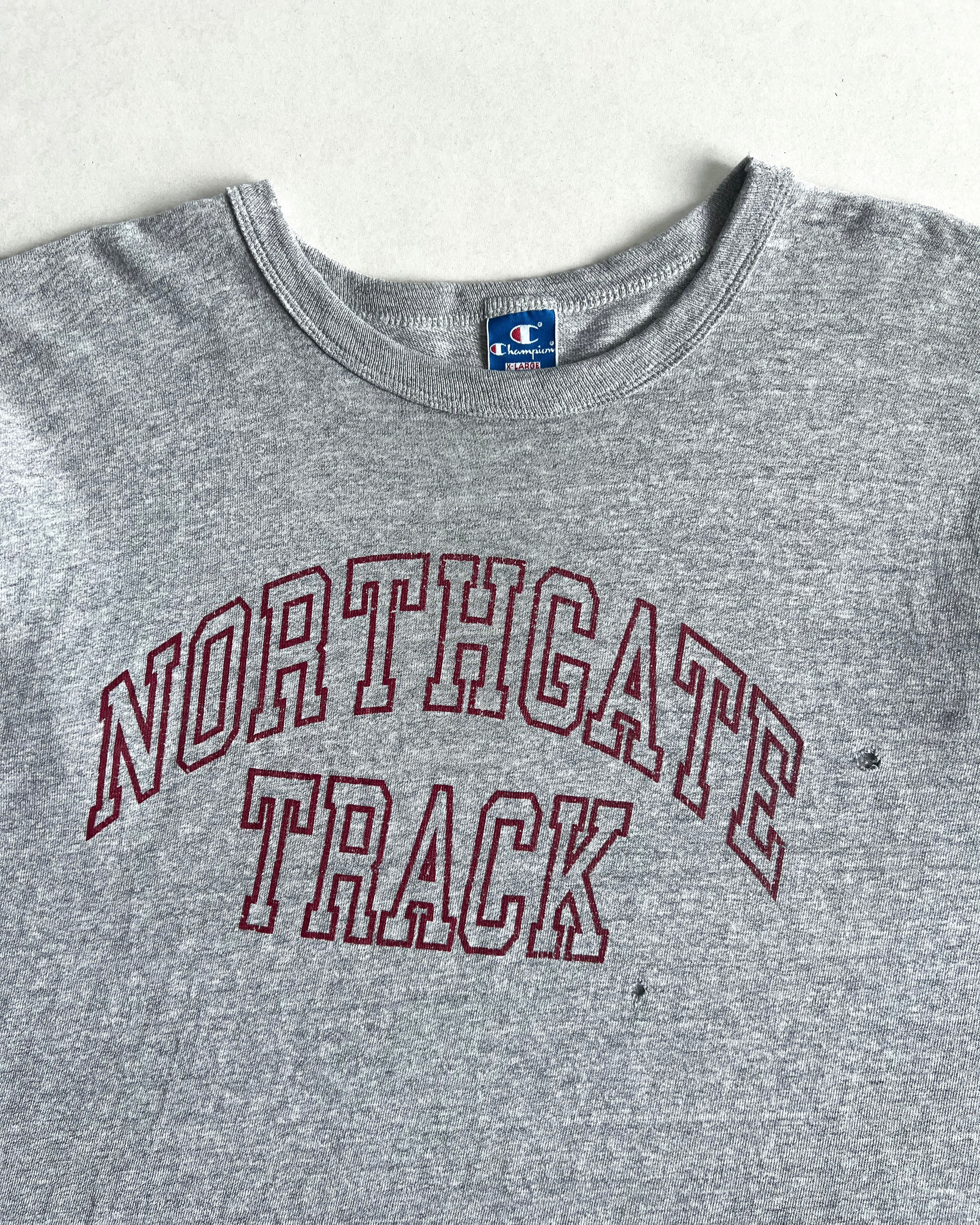 1990S CHAMPION 'NORTHGATE TRACK' SINGLE STITCH TEE (XL)