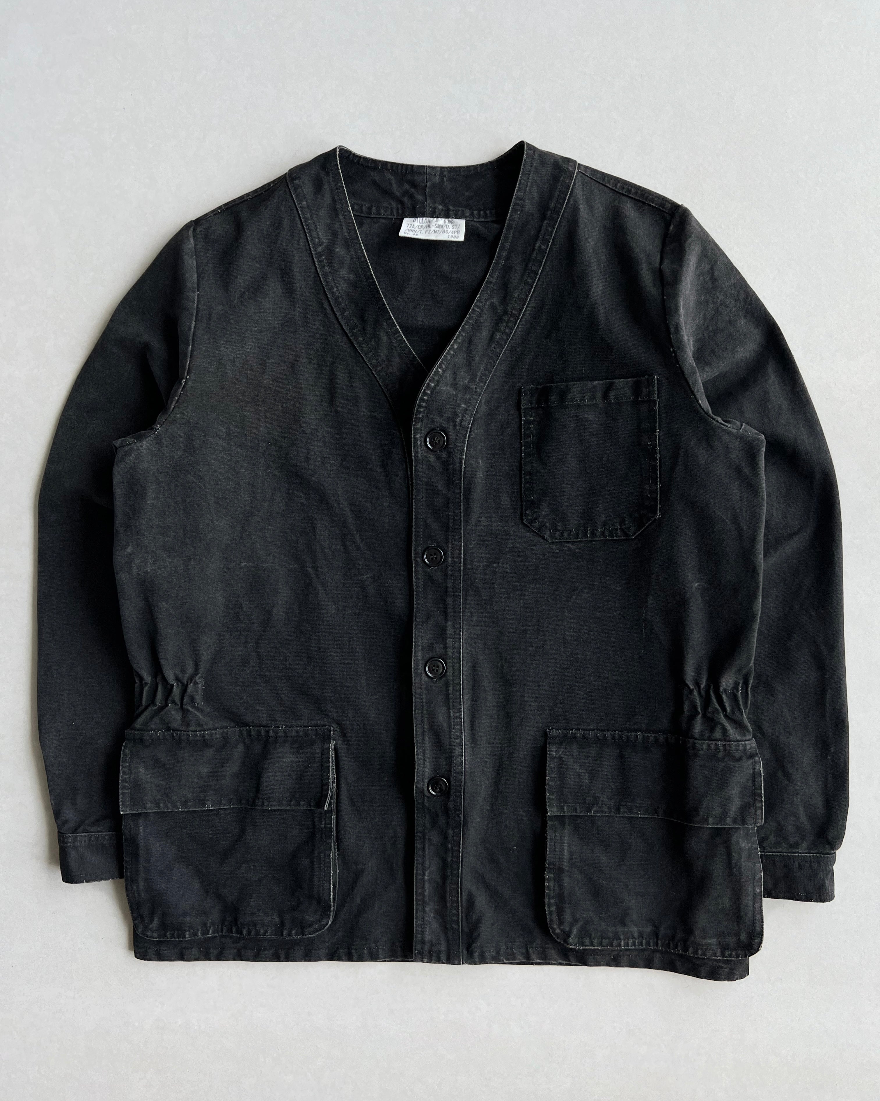 1986 BLACK EUROPE WORK CHORE JACKET (M)